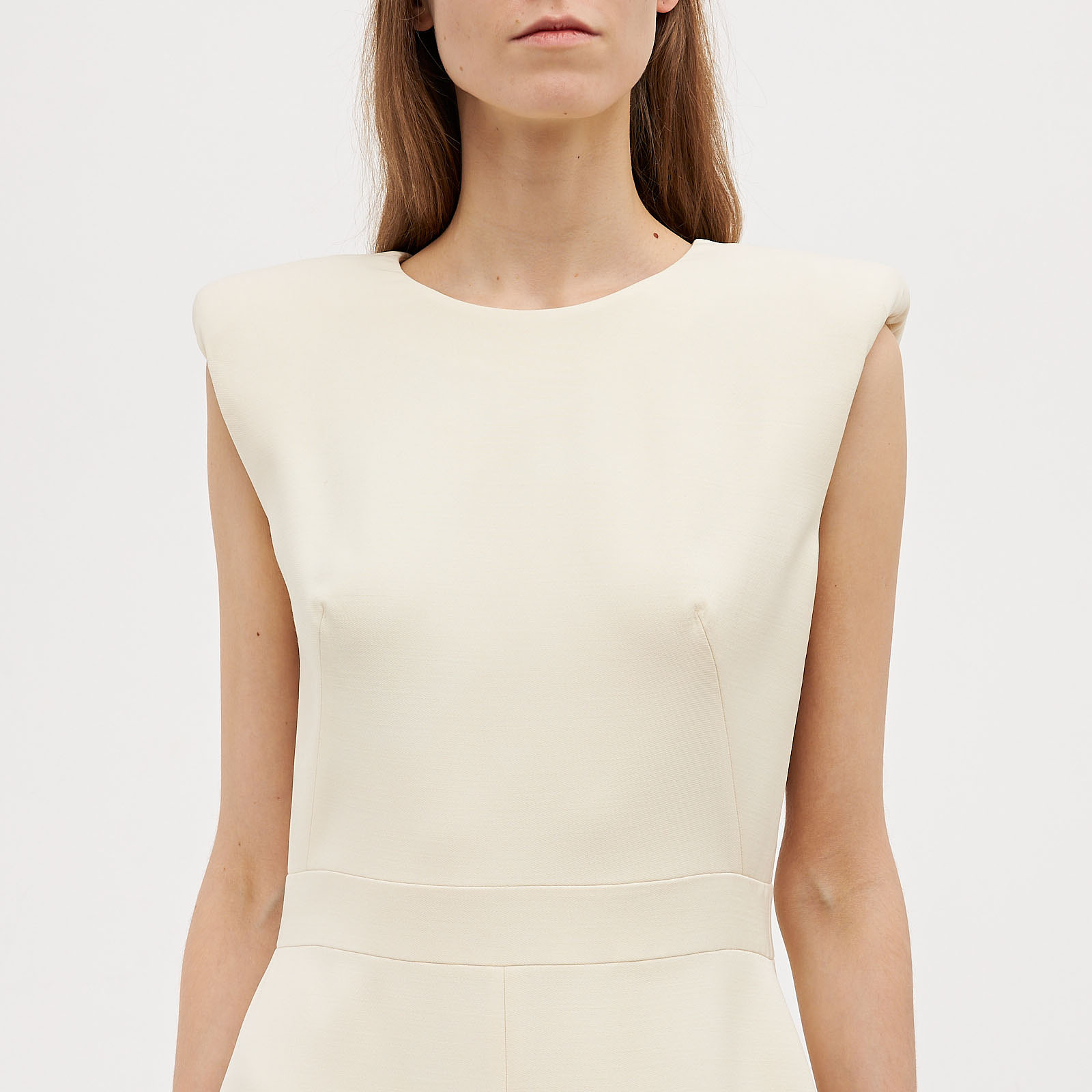 Платье белого цвета Alexander McQueen - фото из каталога магазина брендовой одежды Second Friend Store Платье Alexander McQueen - купить оригинал в секонд-хенде SFS - 4