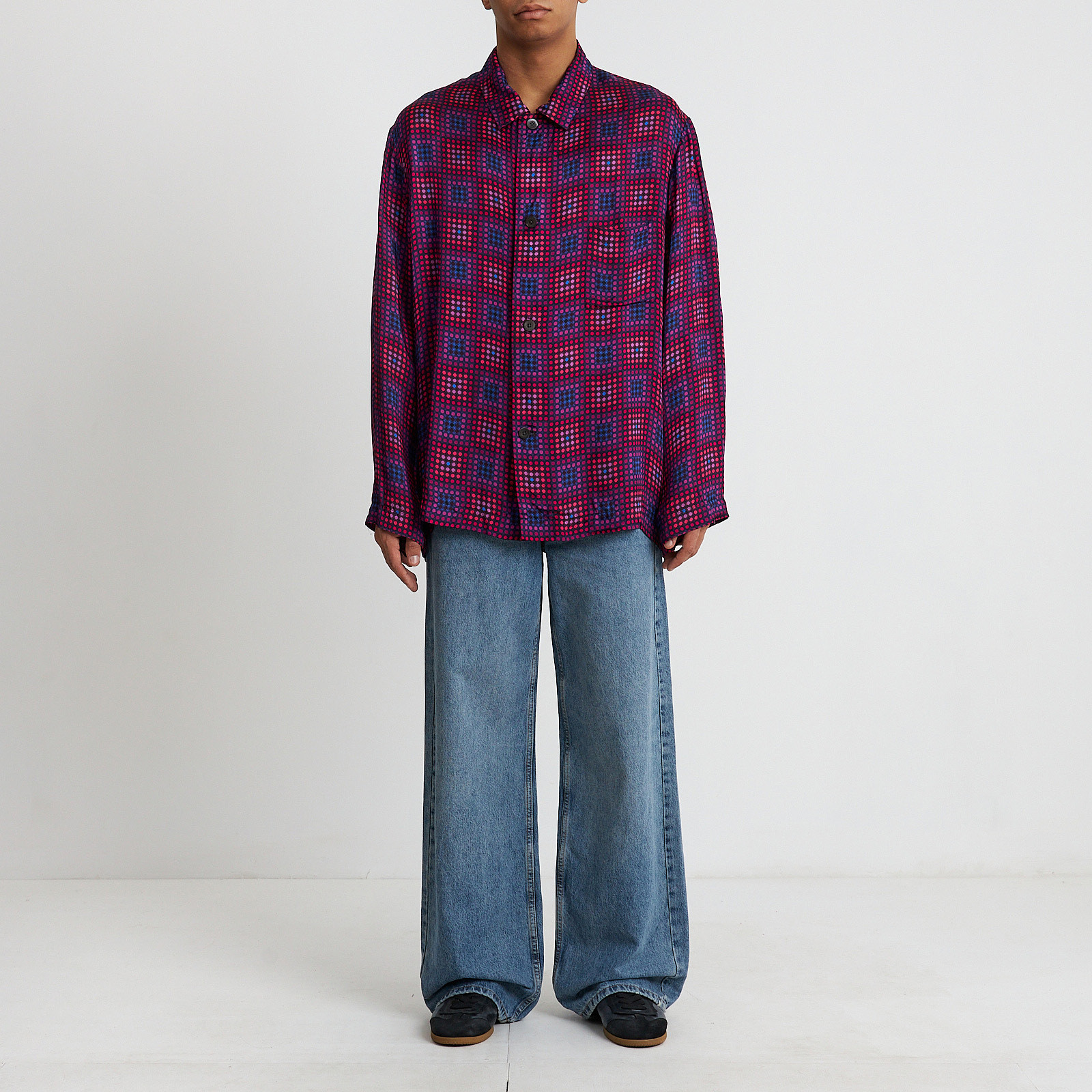 Рубашка розового цвета Dries Van Noten - фото из каталога магазина брендовой одежды Second Friend Store Рубашка Dries Van Noten - купить оригинал в секонд-хенде SFS - 2