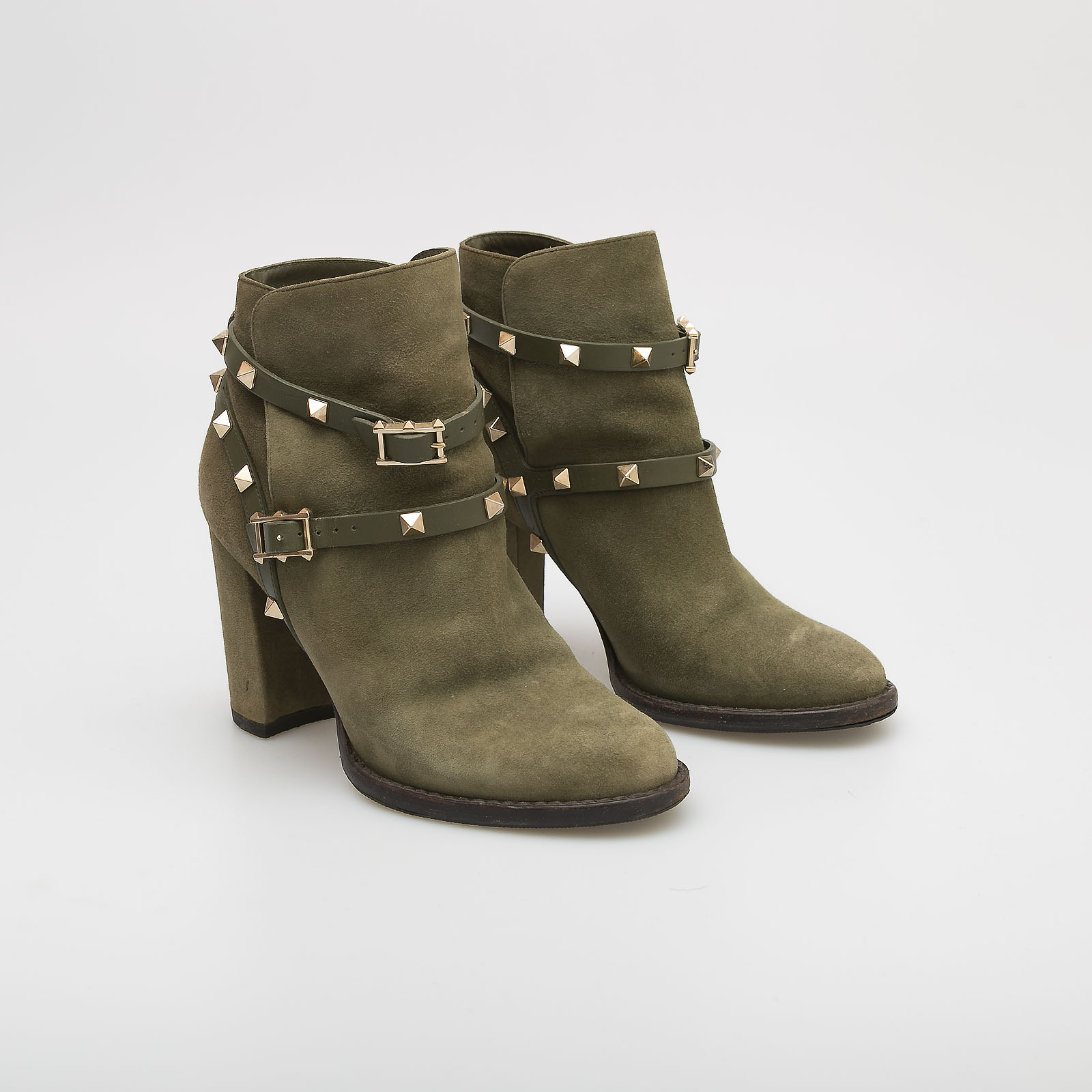 Ботильоны зеленого цвета Valentino - фото из каталога магазина брендовой одежды Second Friend Store Ботильоны Valentino - купить оригинал в секонд-хенде SFS - 2