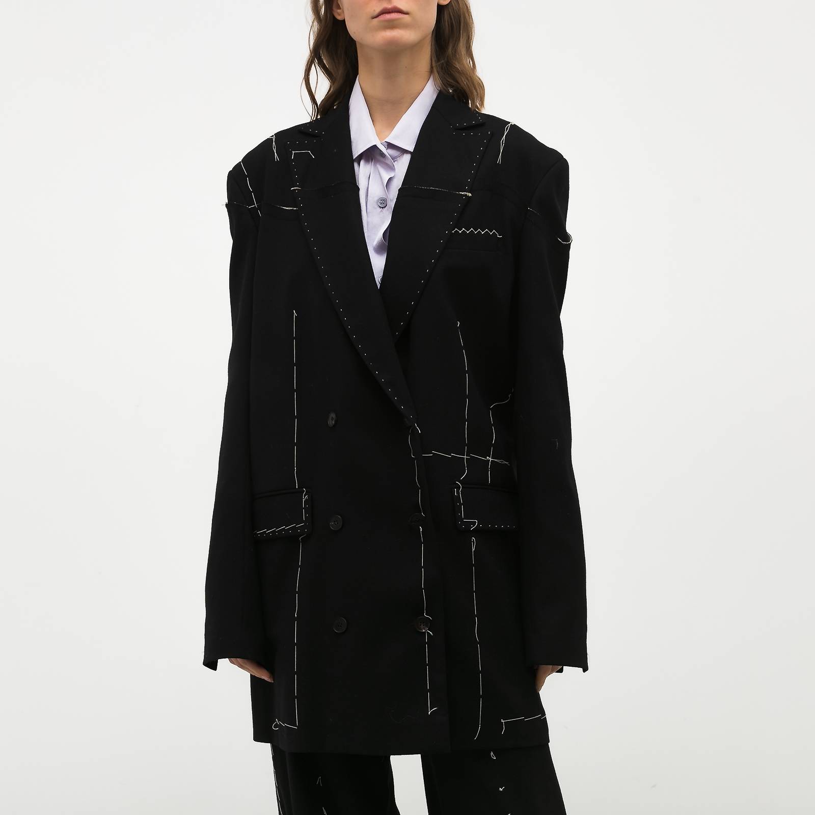 Костюм черного цвета Ruban - фото из каталога магазина брендовой одежды Second Friend Store Костюм Ruban - купить оригинал в секонд-хенде SFS - 3