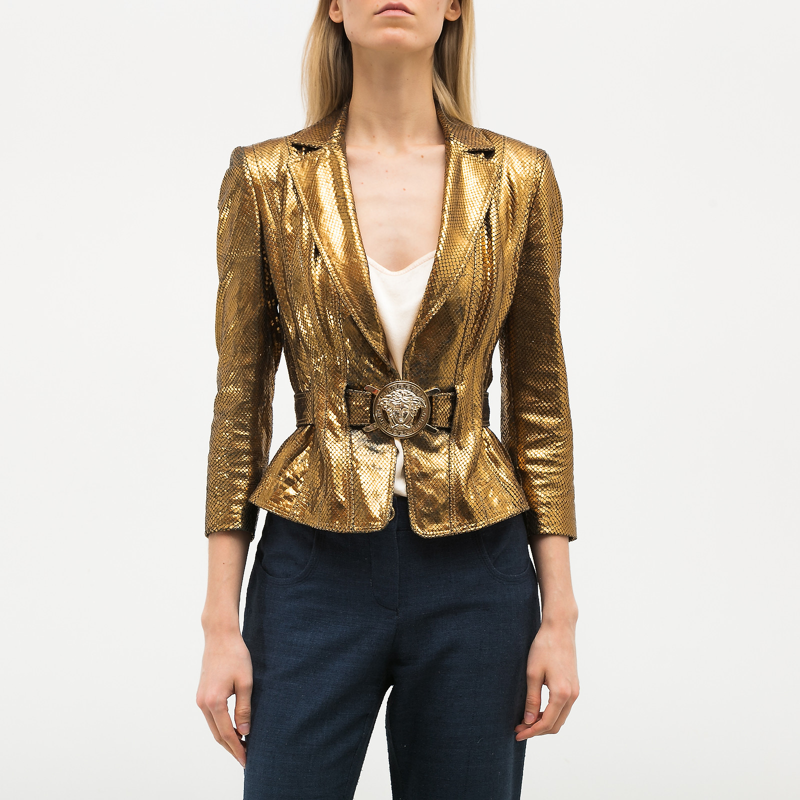 Кожаная куртка Versace - купить оригинал в секонд-хенде SFS - 1