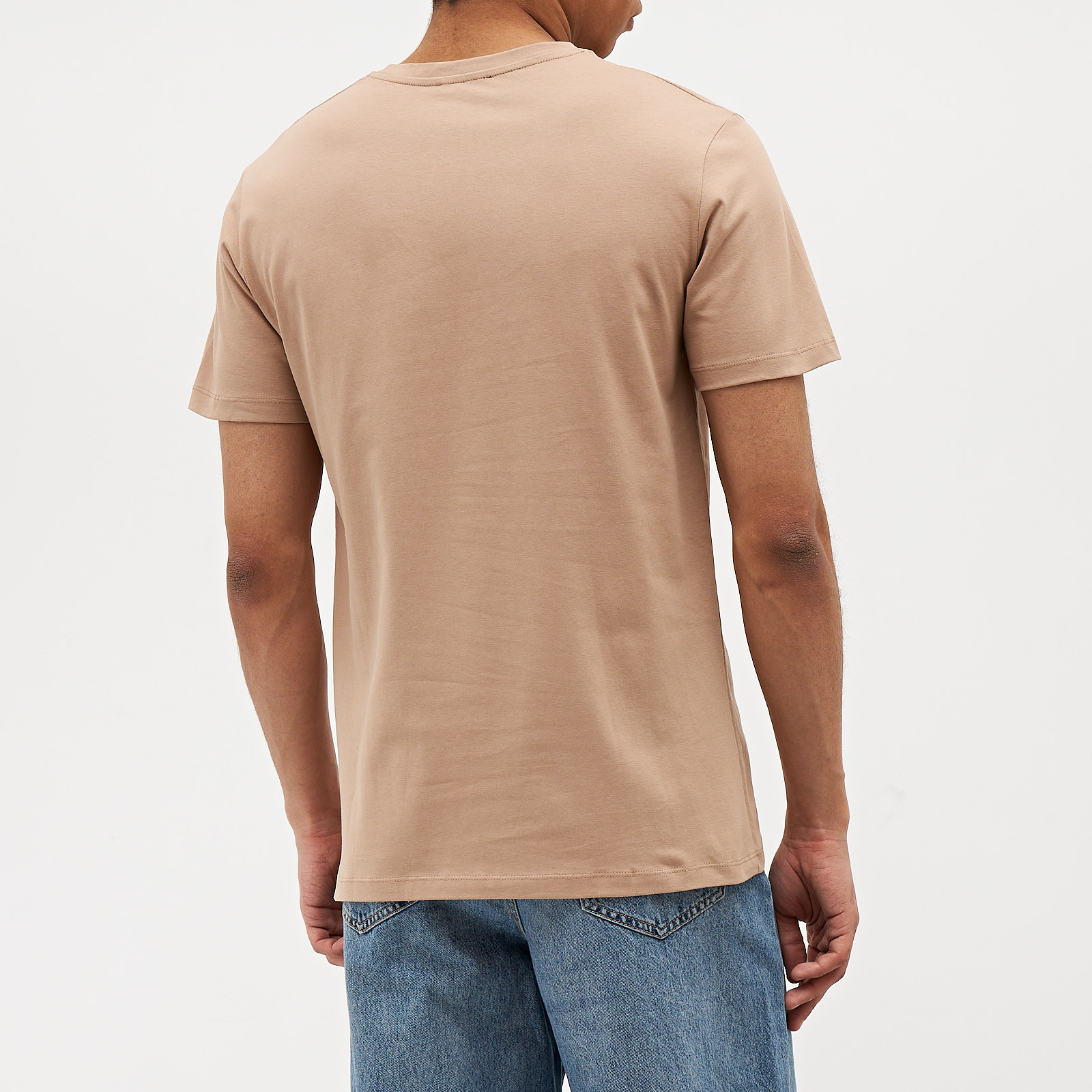 Футболка бежевого цвета Balmain - фото из каталога магазина брендовой одежды Second Friend Store Футболка Balmain - купить оригинал в секонд-хенде SFS - 3