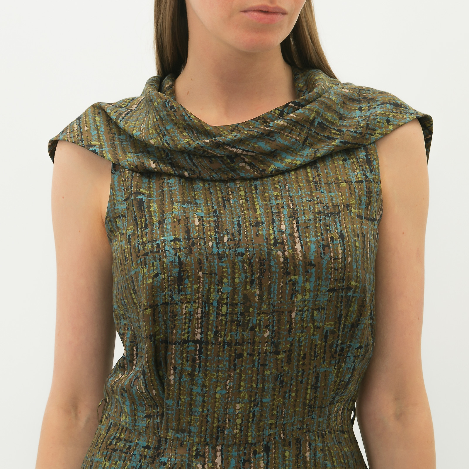 Платье зеленого цвета Max Mara - фото из каталога магазина брендовой одежды Second Friend Store Платье Max Mara - купить оригинал в секонд-хенде SFS - 4