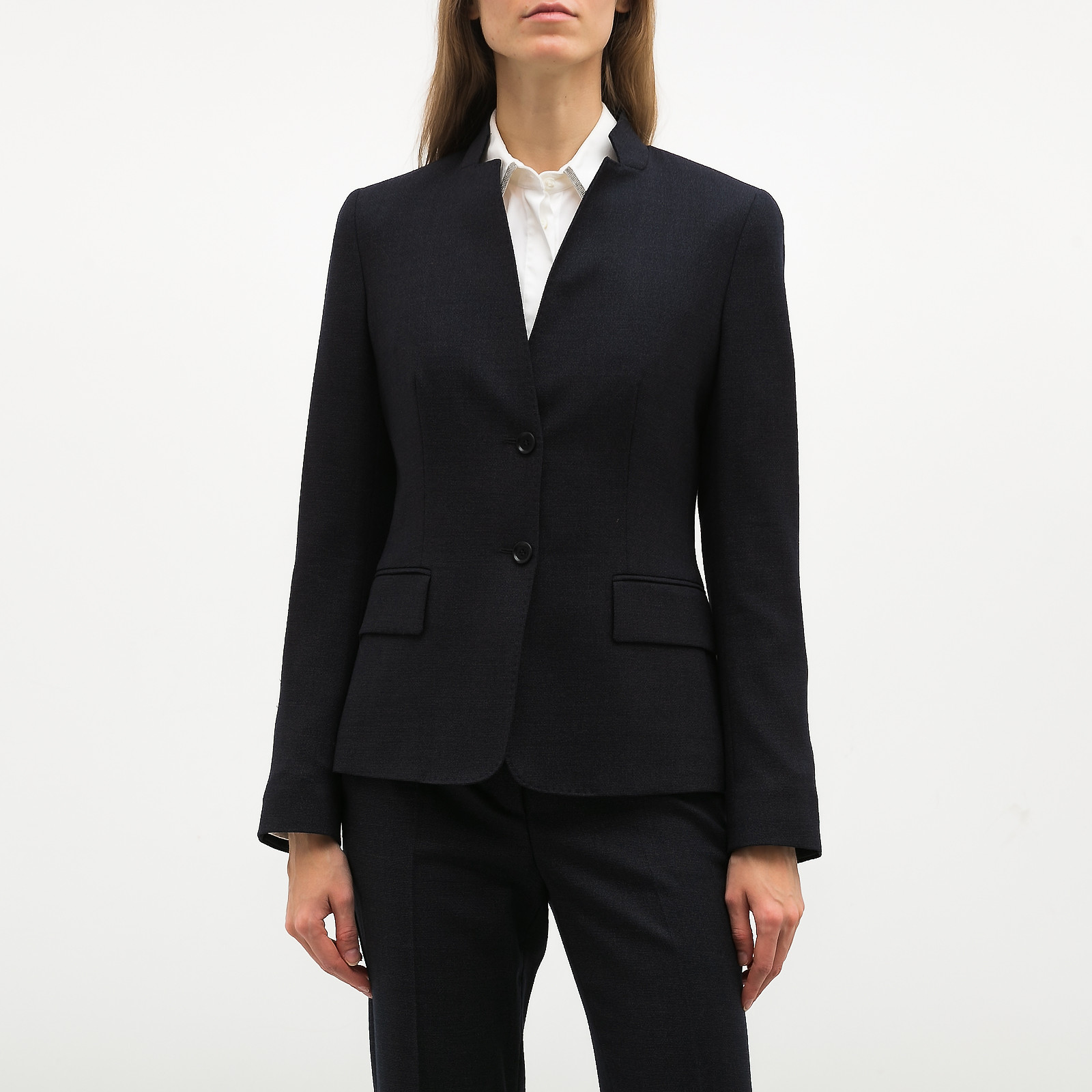 Костюм синего цвета Max Mara - фото из каталога магазина брендовой одежды Second Friend Store Костюм Max Mara - купить оригинал в секонд-хенде SFS - 3