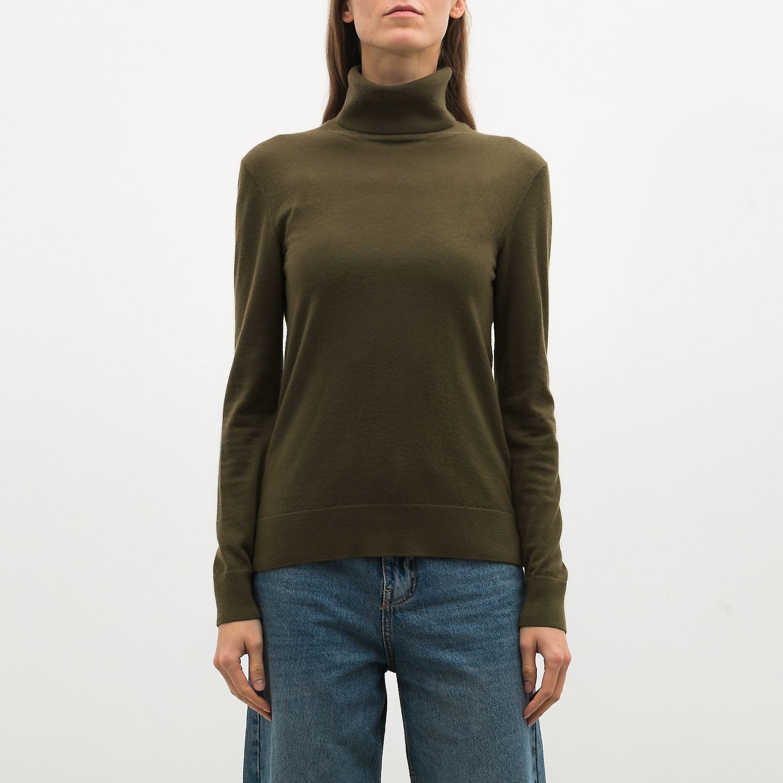 Водолазка  зеленого цвета Ralph Lauren - фото из каталога магазина брендовой одежды Second Friend Store Водолазка Ralph Lauren - купить оригинал в секонд-хенде SFS - 1