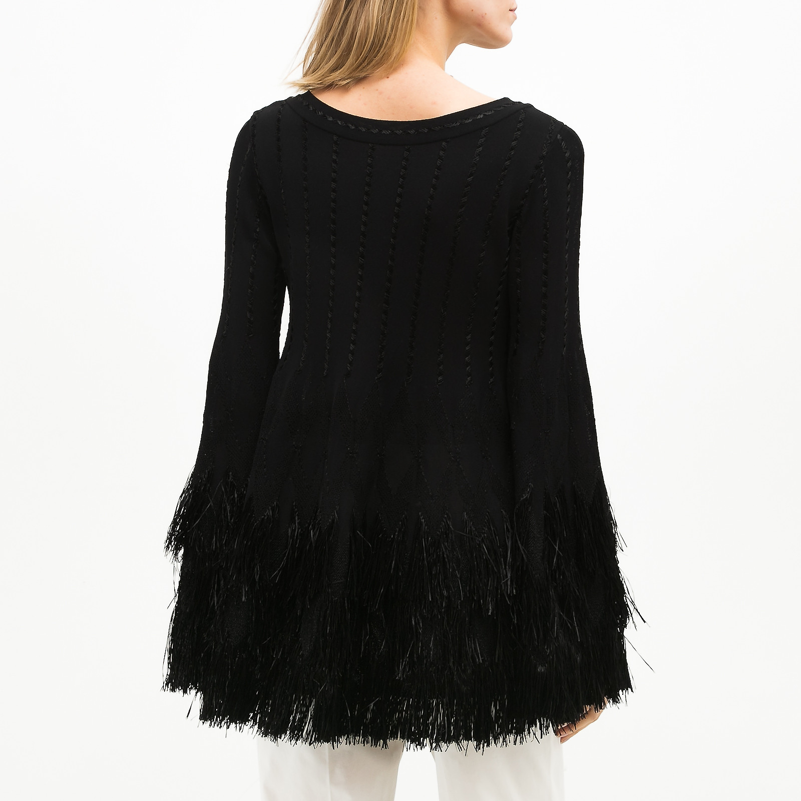 Топ черного цвета Alaia - фото из каталога магазина брендовой одежды Second Friend Store Топ Alaia - купить оригинал в секонд-хенде SFS - 3