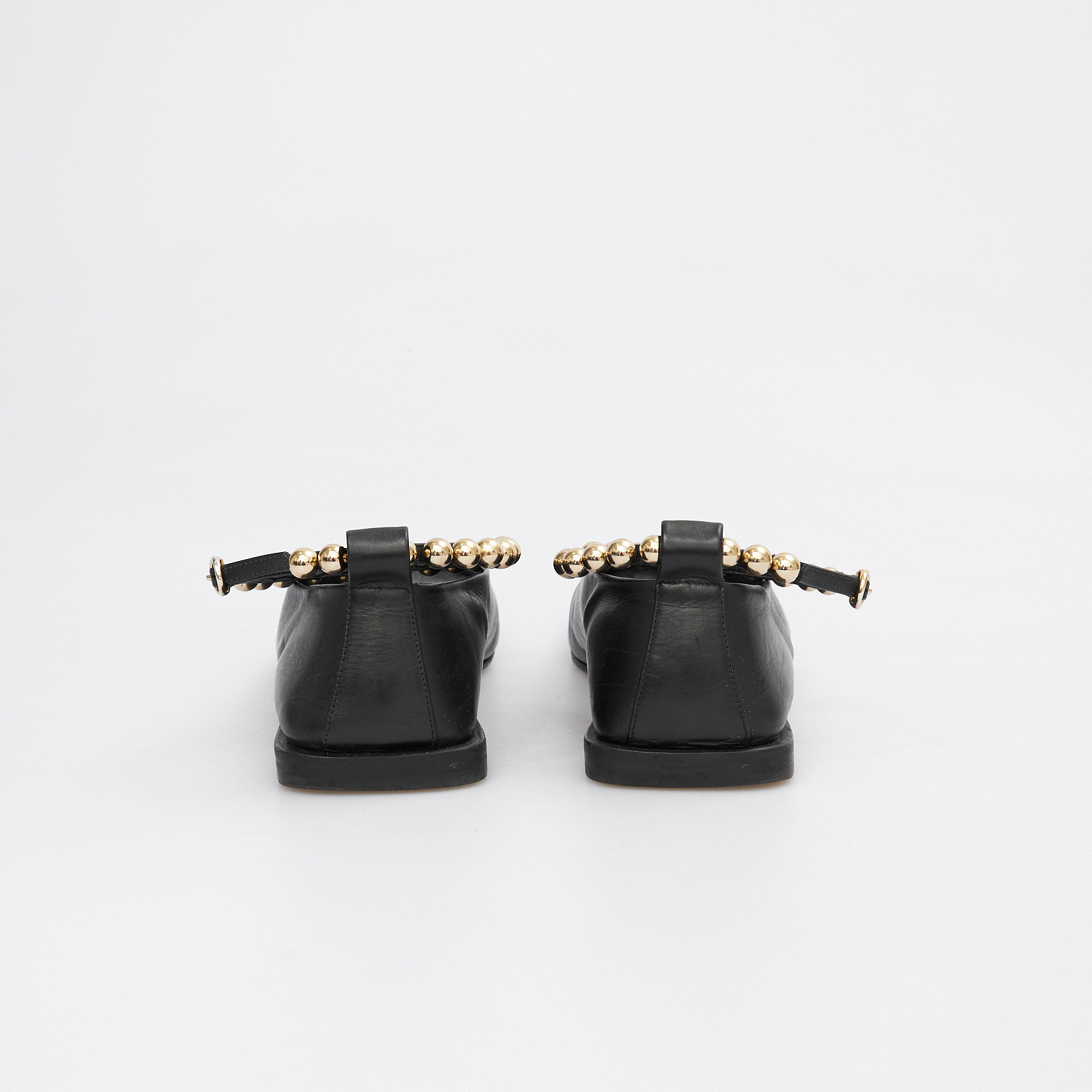 Балетки черного цвета Jil Sander - фото из каталога магазина брендовой одежды Second Friend Store Балетки Jil Sander - купить оригинал в секонд-хенде SFS - 3