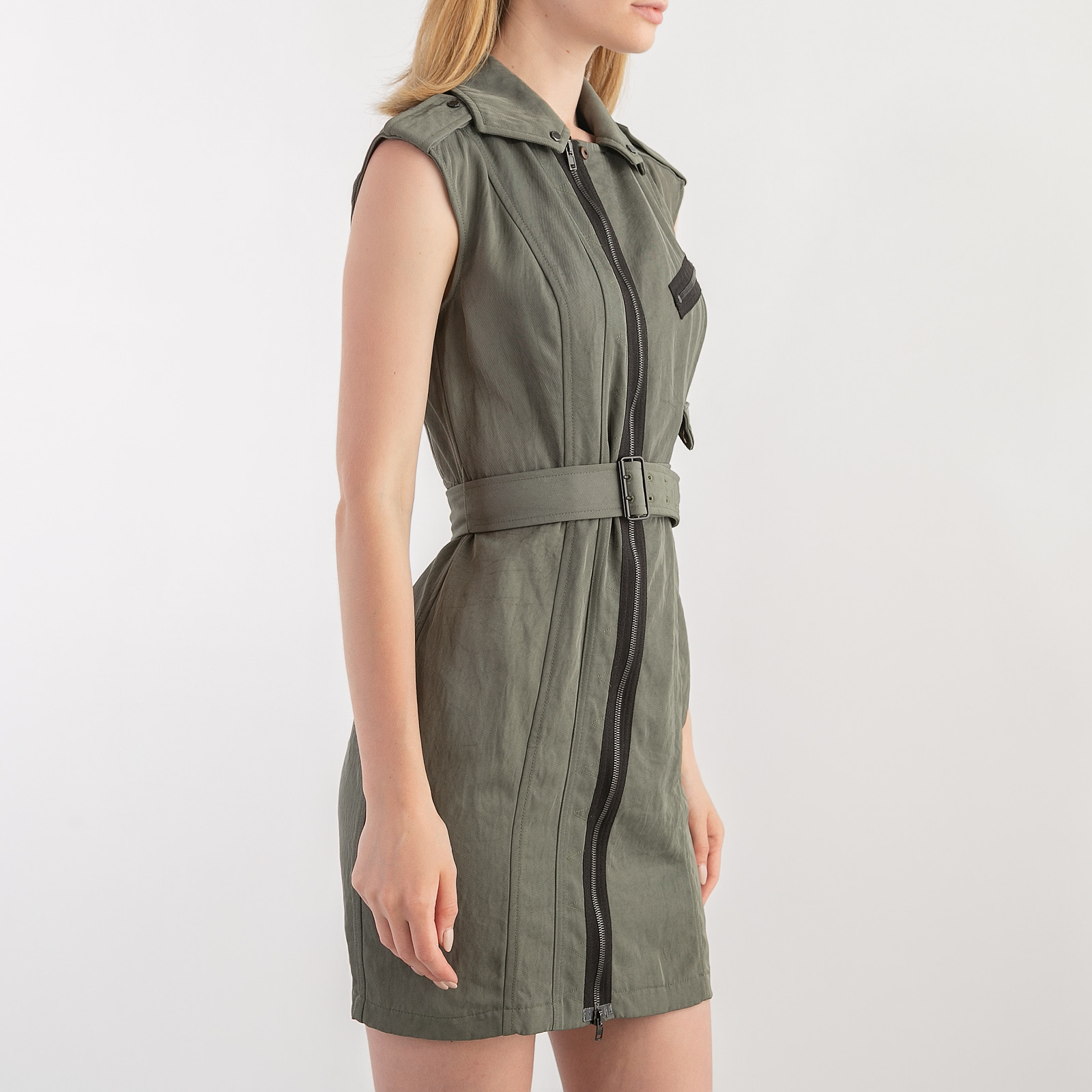 Платье зеленого цвета Alexander Wang - фото из каталога магазина брендовой одежды Second Friend Store Платье Alexander Wang - купить оригинал в секонд-хенде SFS - 3