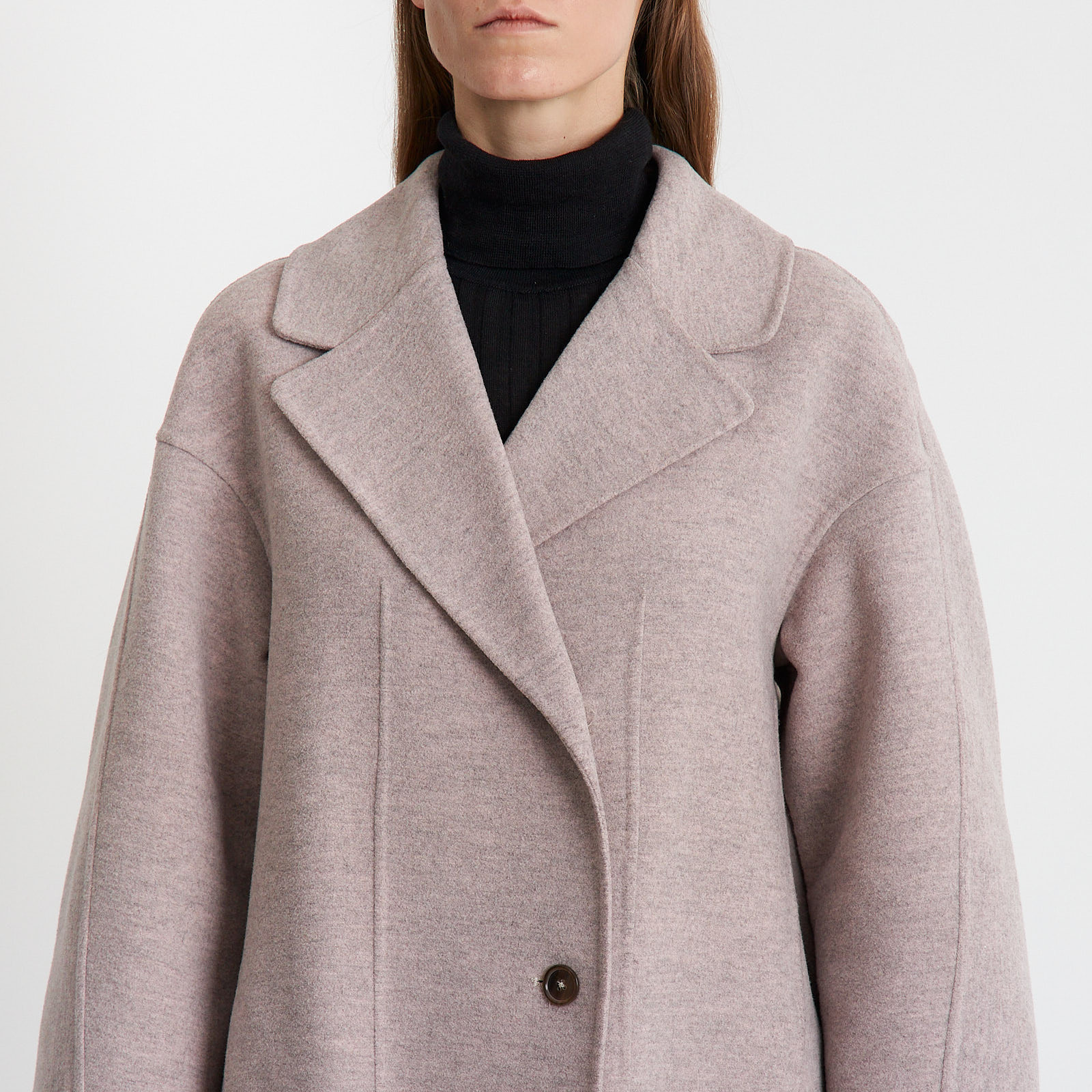 Пальто фиолетового цвета Jil Sander - фото из каталога магазина брендовой одежды Second Friend Store Пальто Jil Sander - купить оригинал в секонд-хенде SFS - 4