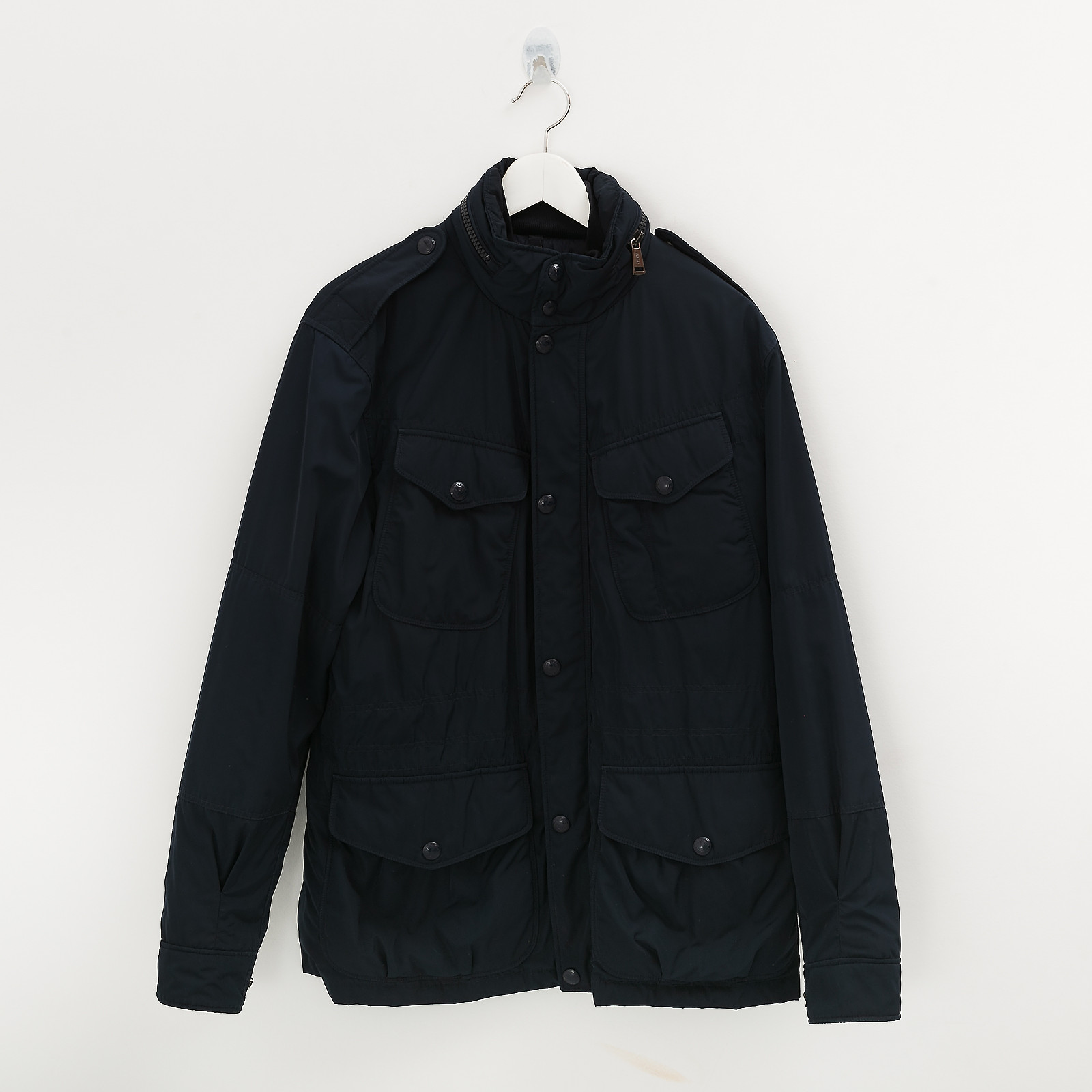 Парка синего цвета Polo Ralph Lauren - фото из каталога магазина брендовой одежды Second Friend Store Парка Polo Ralph Lauren - купить оригинал в секонд-хенде SFS - 1