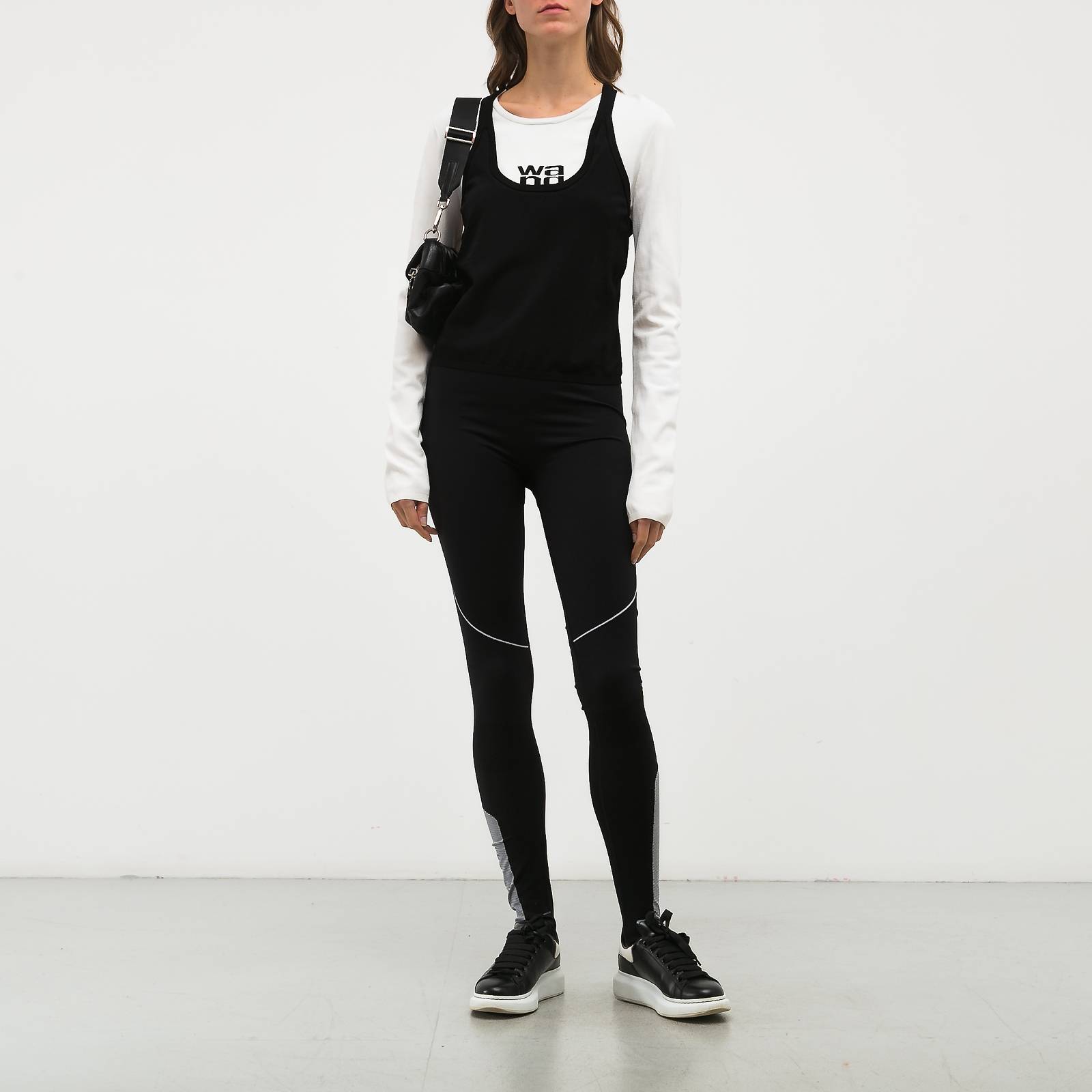 Леггинсы черного цвета Paco Rabanne - фото из каталога магазина брендовой одежды Second Friend Store Леггинсы Paco Rabanne - купить оригинал в секонд-хенде SFS - 2