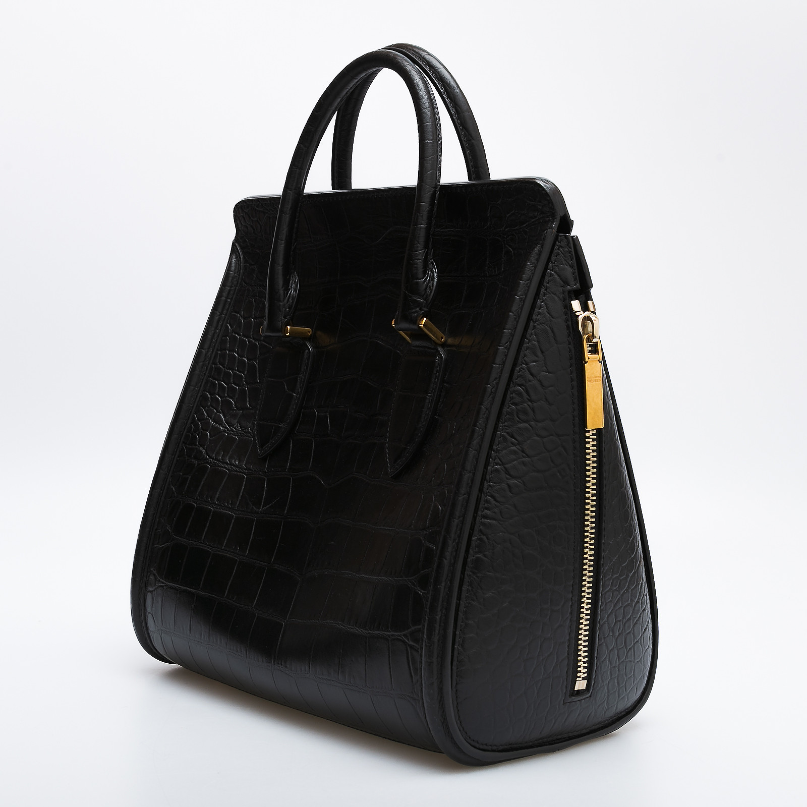 Сумка черного цвета Alexander McQueen - фото из каталога магазина брендовой одежды Second Friend Store Сумка Alexander McQueen - купить оригинал в секонд-хенде SFS - 3