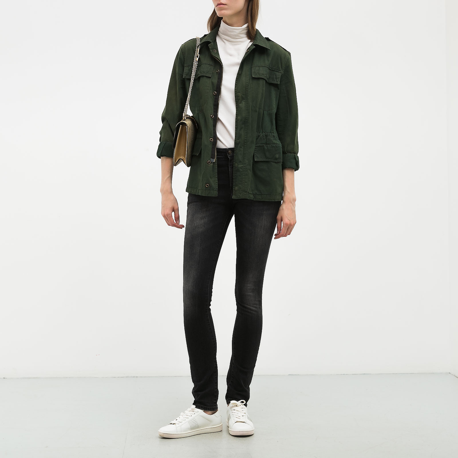 Куртка зеленого цвета Zadig & Voltaire - фото из каталога магазина брендовой одежды Second Friend Store Куртка Zadig & Voltaire - купить оригинал в секонд-хенде SFS - 2