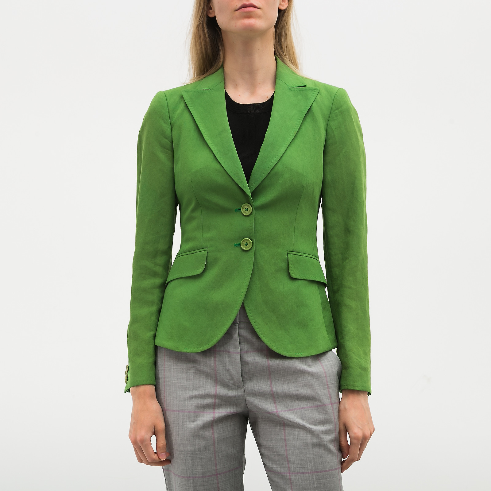 Пиджак зеленого цвета Etro - фото из каталога магазина брендовой одежды Second Friend Store Пиджак Etro - купить оригинал в секонд-хенде SFS - 1