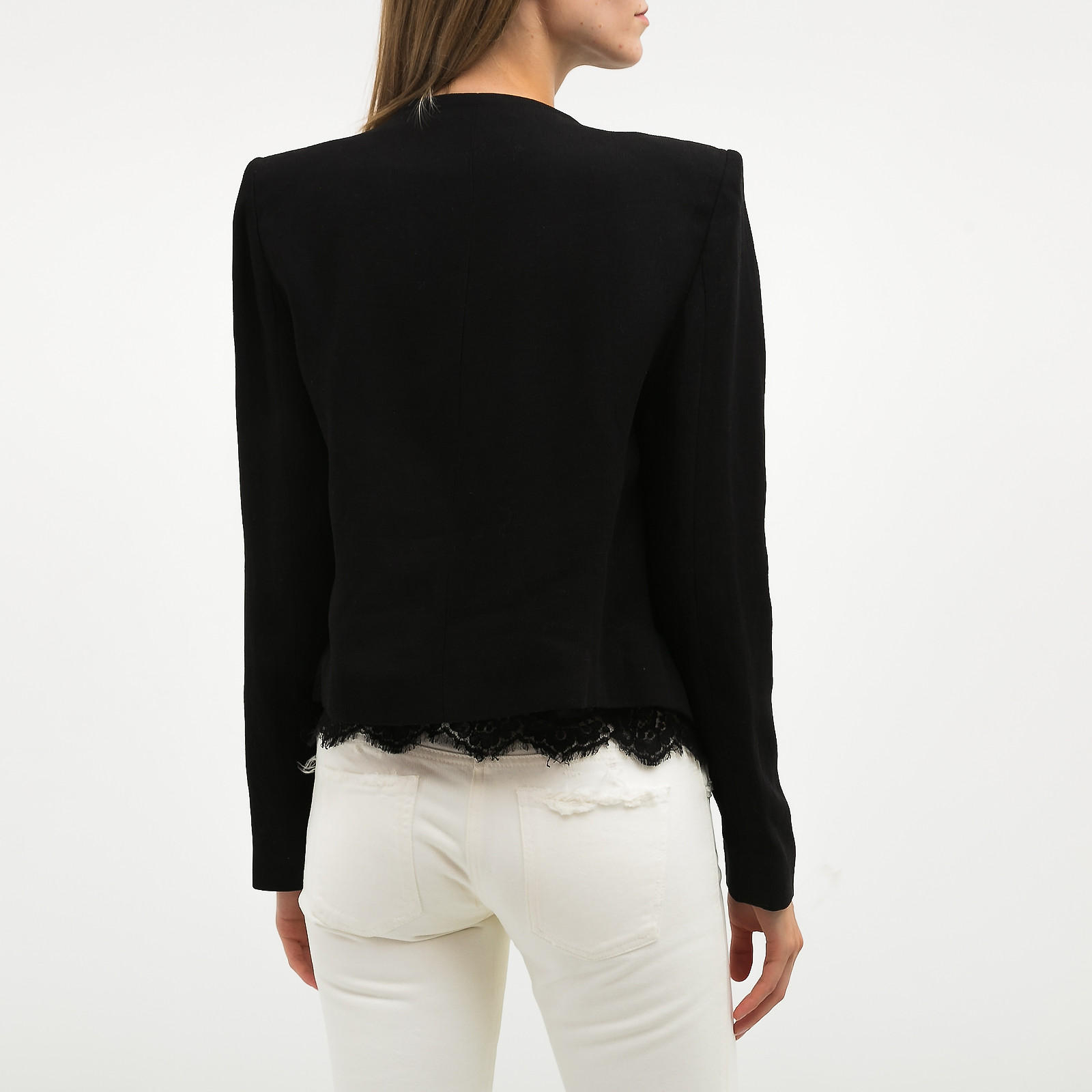 Пиджак черного цвета Zadig & Voltaire - фото из каталога магазина брендовой одежды Second Friend Store Пиджак Zadig & Voltaire - купить оригинал в секонд-хенде SFS - 3