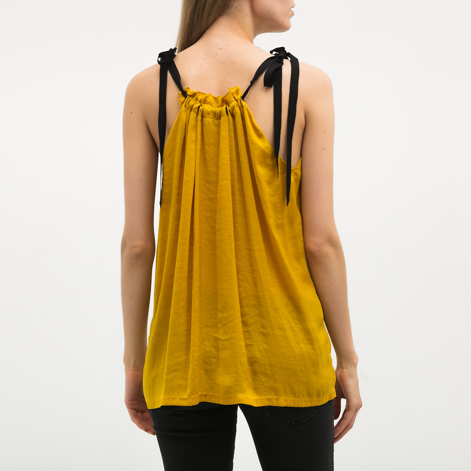 Топ желтого цвета Lanvin - фото из каталога магазина брендовой одежды Second Friend Store Топ Lanvin - купить оригинал в секонд-хенде SFS - 3