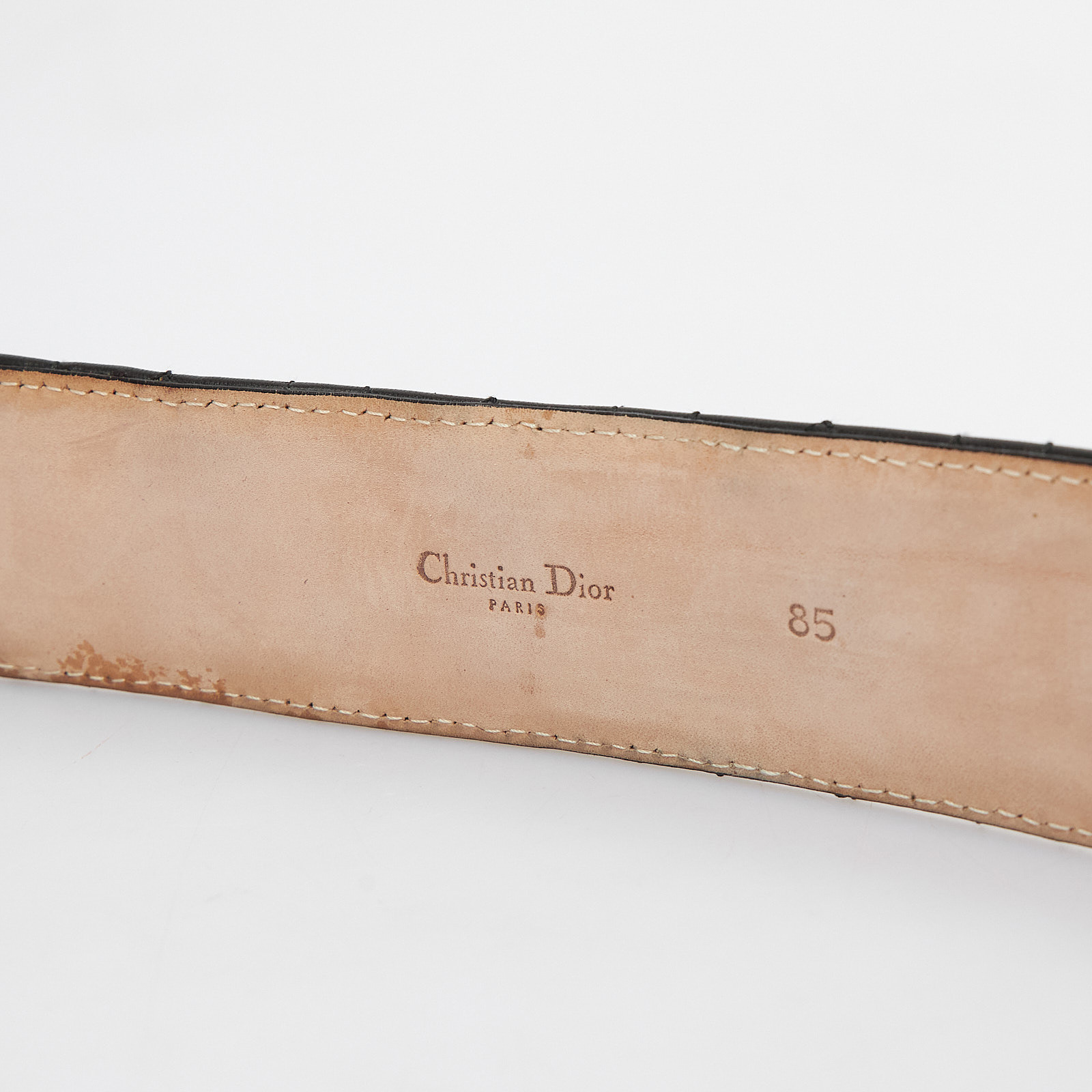 Ремень черного цвета Christian Dior - фото из каталога магазина брендовой одежды Second Friend Store Ремень Christian Dior - купить оригинал в секонд-хенде SFS - 3