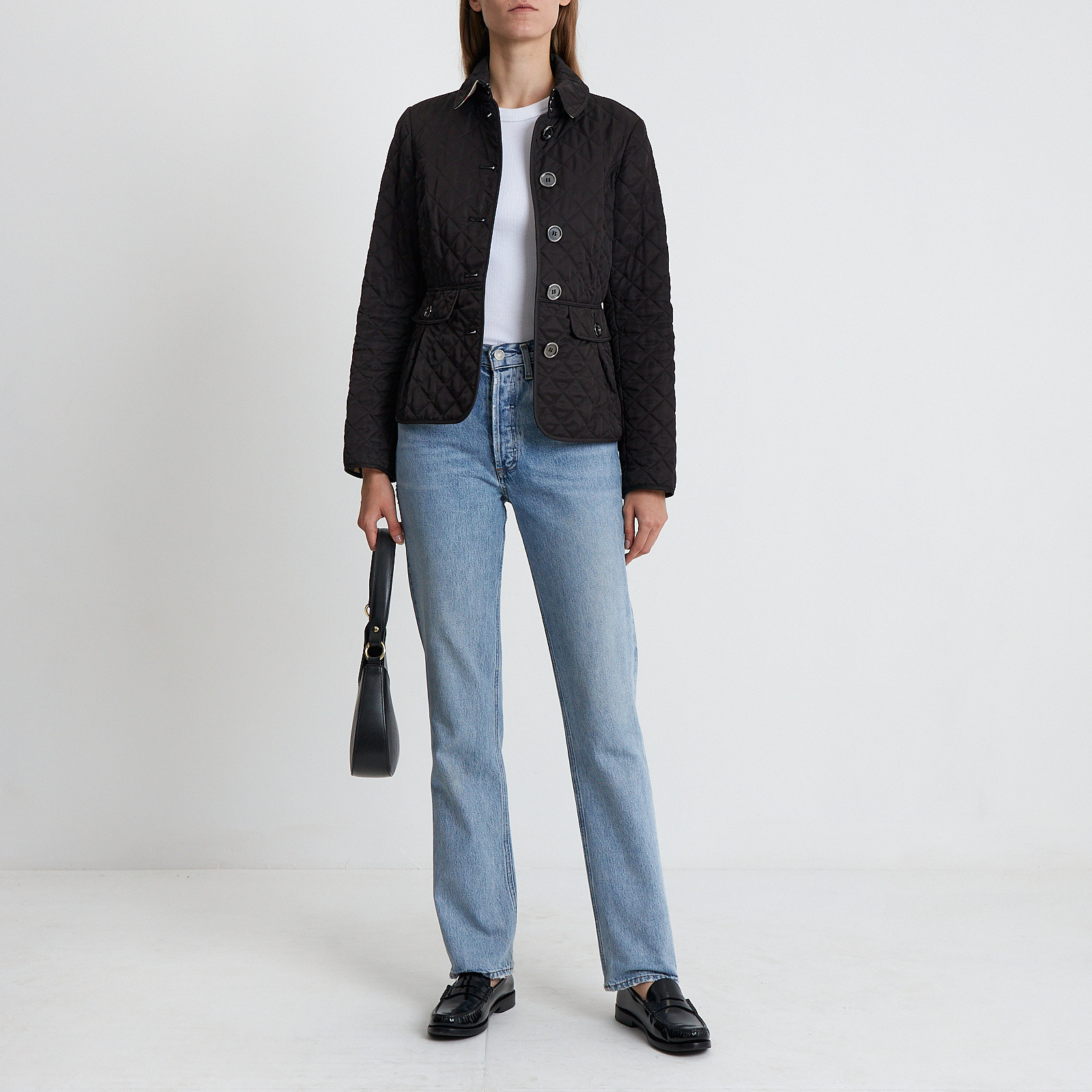 Куртка черного цвета Burberry Brit - фото из каталога магазина брендовой одежды Second Friend Store Куртка Burberry Brit - купить оригинал в секонд-хенде SFS - 2