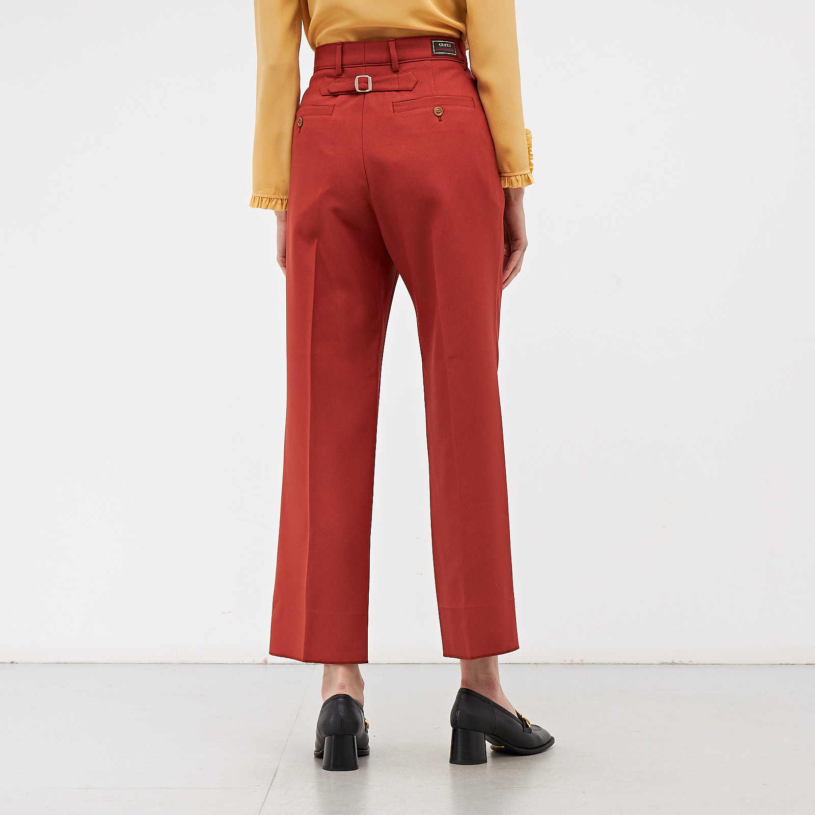 Брюки коричневого цвета Gucci - фото из каталога магазина брендовой одежды Second Friend Store Брюки Gucci - купить оригинал в секонд-хенде SFS - 3