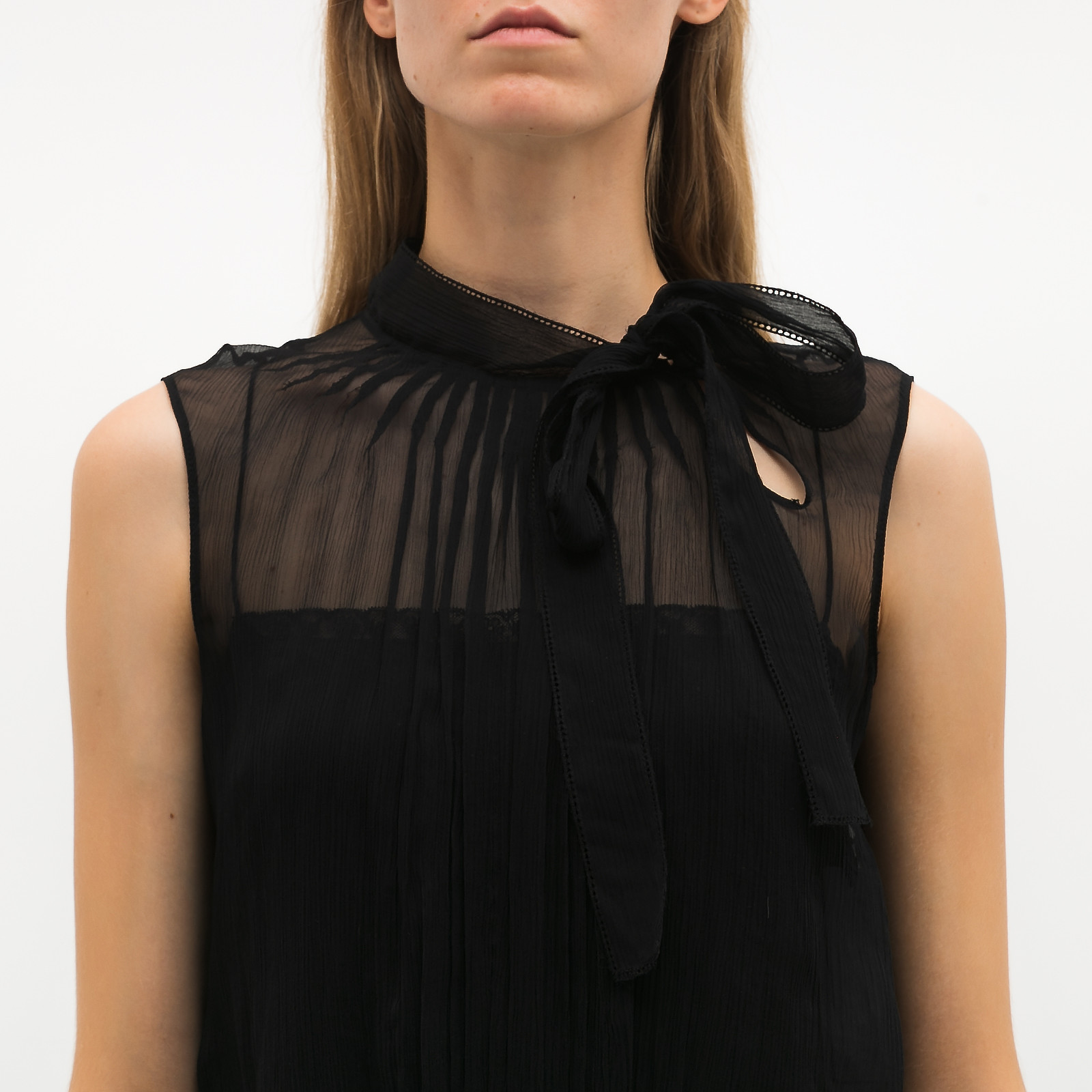 Топ черного цвета Prada - фото из каталога магазина брендовой одежды Second Friend Store Топ Prada - купить оригинал в секонд-хенде SFS - 4
