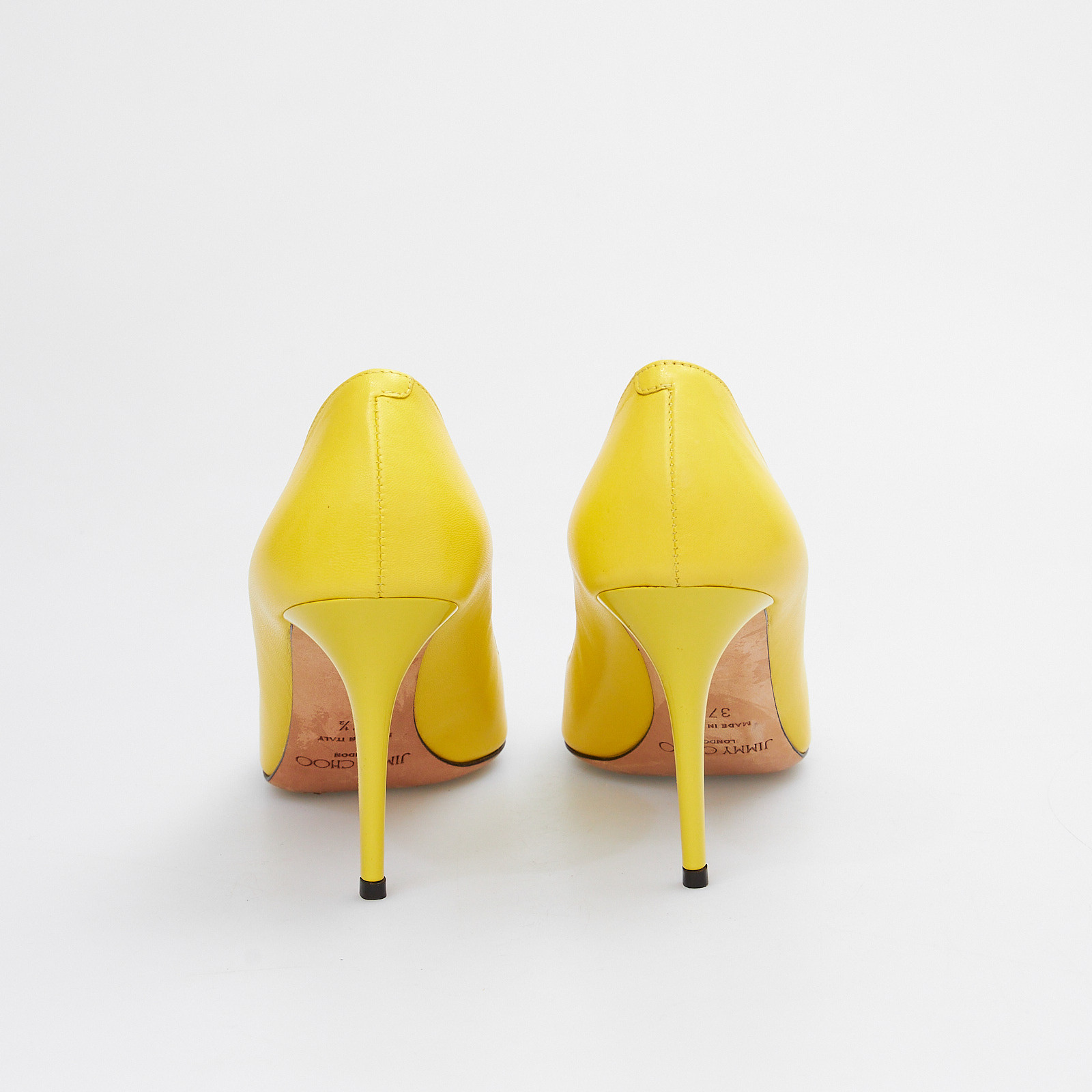 Туфли желтого цвета Jimmy Choo - фото из каталога магазина брендовой одежды Second Friend Store Туфли Jimmy Choo - купить оригинал в секонд-хенде SFS - 3