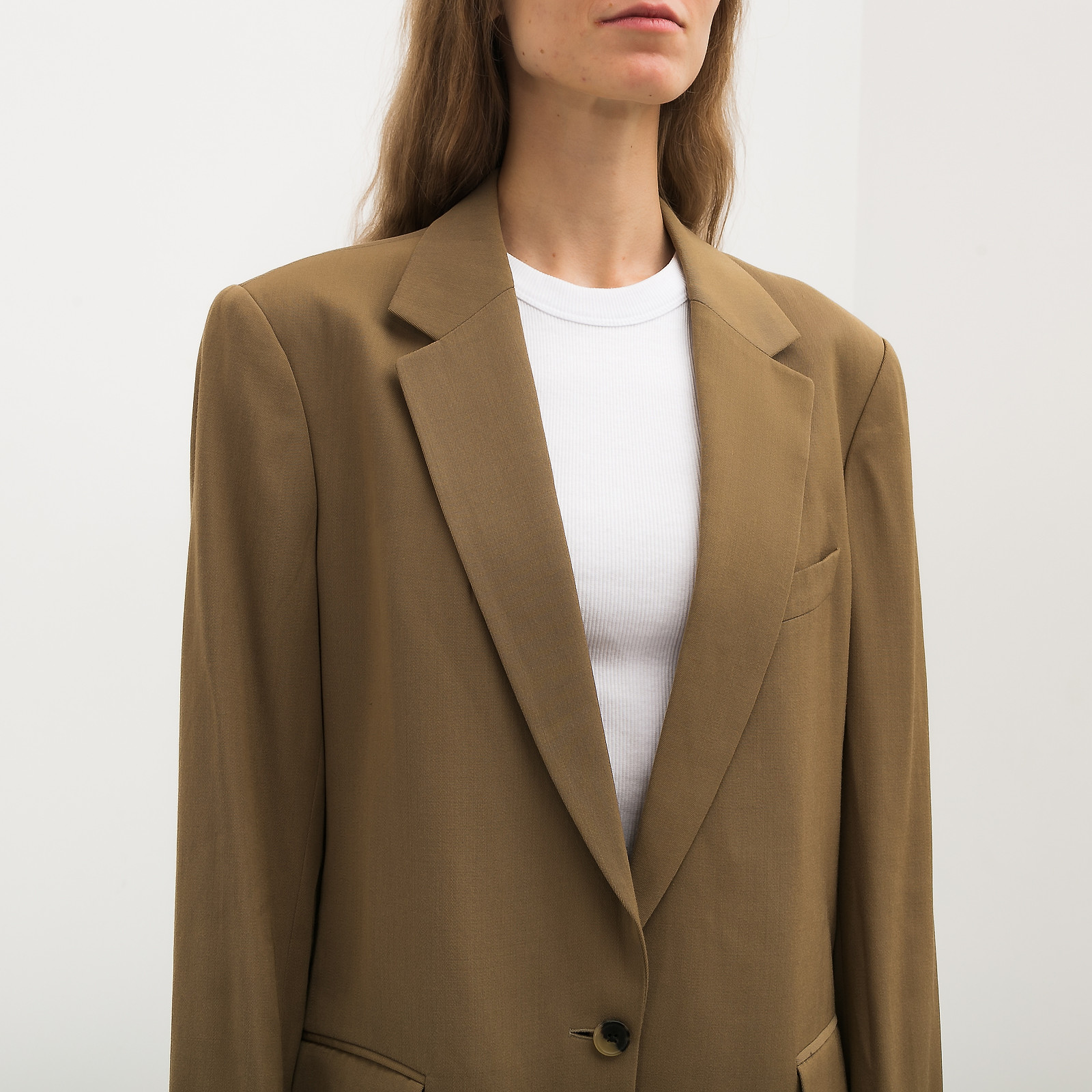 Пиджак зеленого цвета Dries Van Noten - фото из каталога магазина брендовой одежды Second Friend Store Пиджак Dries Van Noten - купить оригинал в секонд-хенде SFS - 4