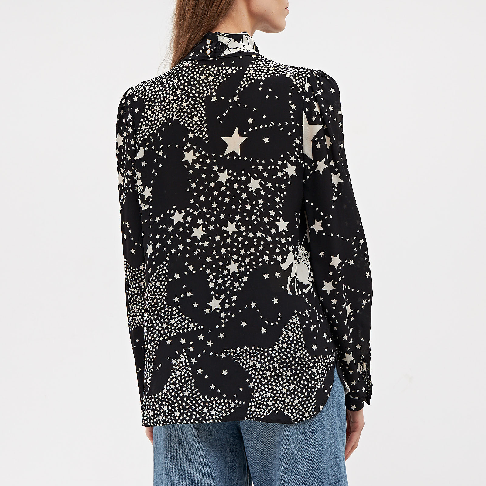 Блуза черного цвета Dolce&Gabbana - фото из каталога магазина брендовой одежды Second Friend Store Блуза Dolce&Gabbana - купить оригинал в секонд-хенде SFS - 3