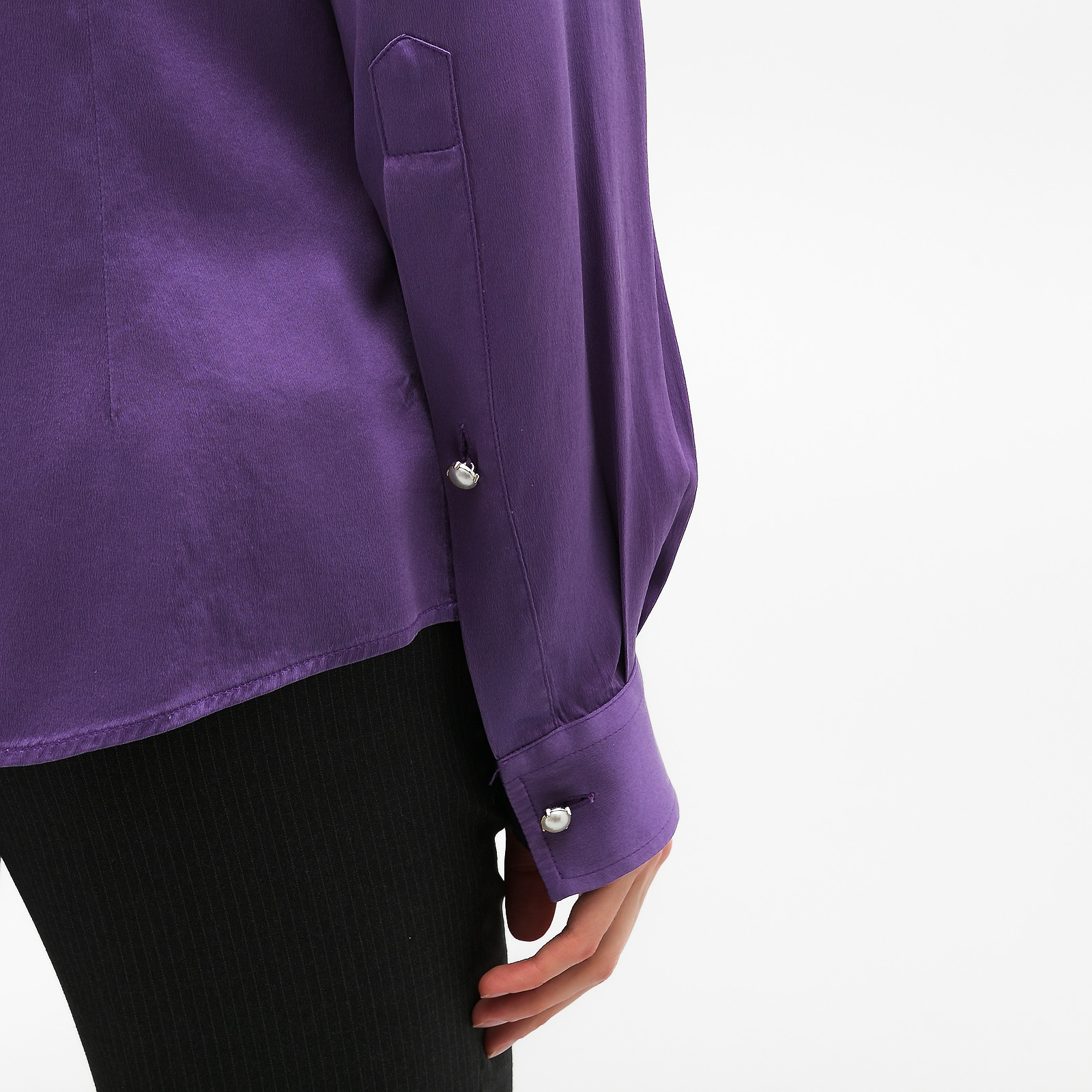 Рубашка фиолетового цвета Dolce&Gabbana - фото из каталога магазина брендовой одежды Second Friend Store Рубашка Dolce&Gabbana - купить оригинал в секонд-хенде SFS - 5