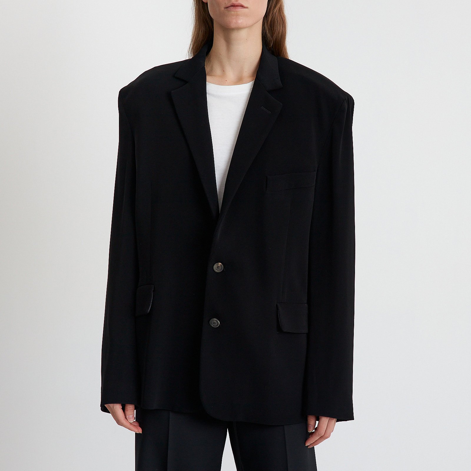 Пиджак черного цвета Balenciaga - фото из каталога магазина брендовой одежды Second Friend Store Пиджак Balenciaga - купить оригинал в секонд-хенде SFS - 1