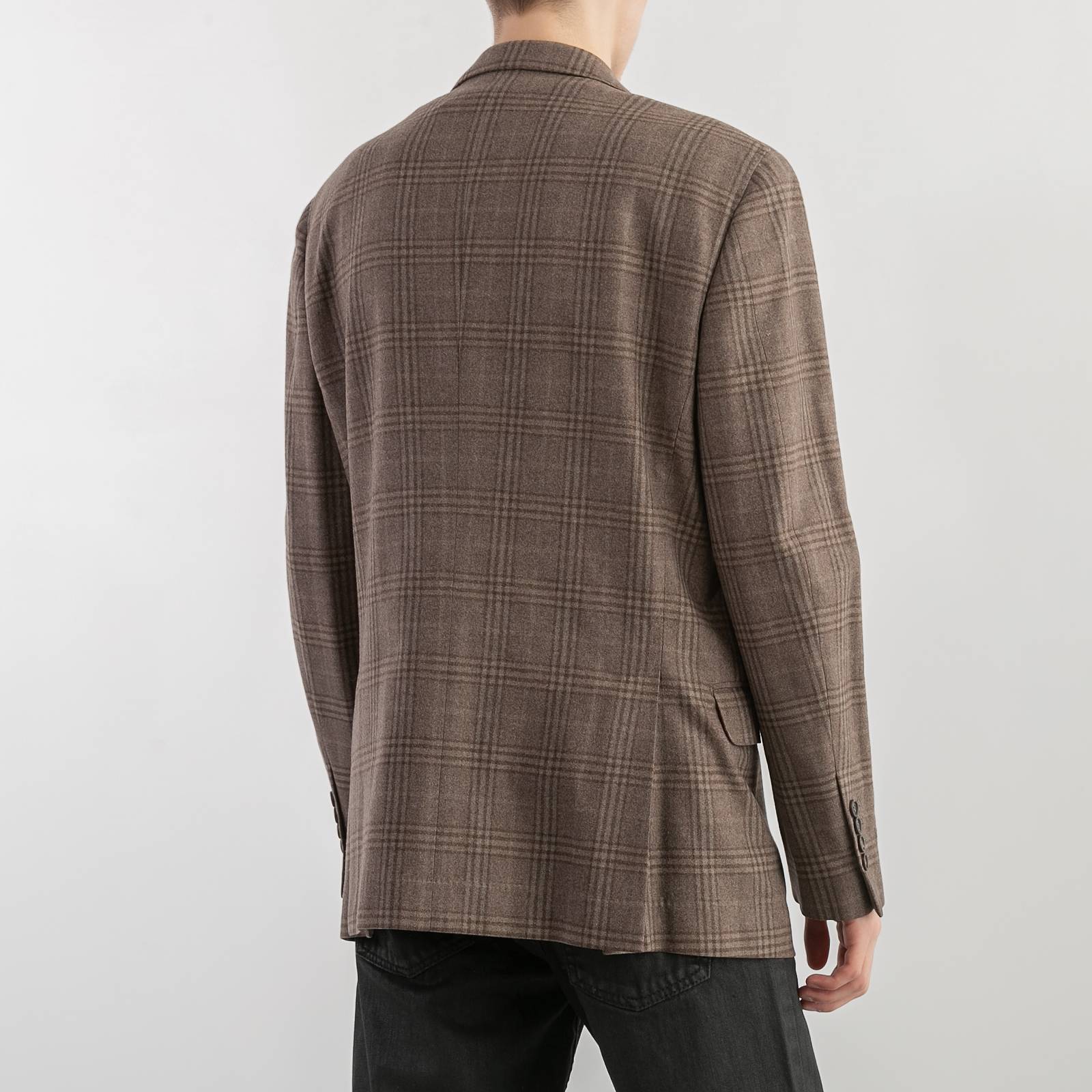 Пиджак коричневого цвета Brunello Cucinelli - фото из каталога магазина брендовой одежды Second Friend Store Пиджак Brunello Cucinelli - купить оригинал в секонд-хенде SFS - 2