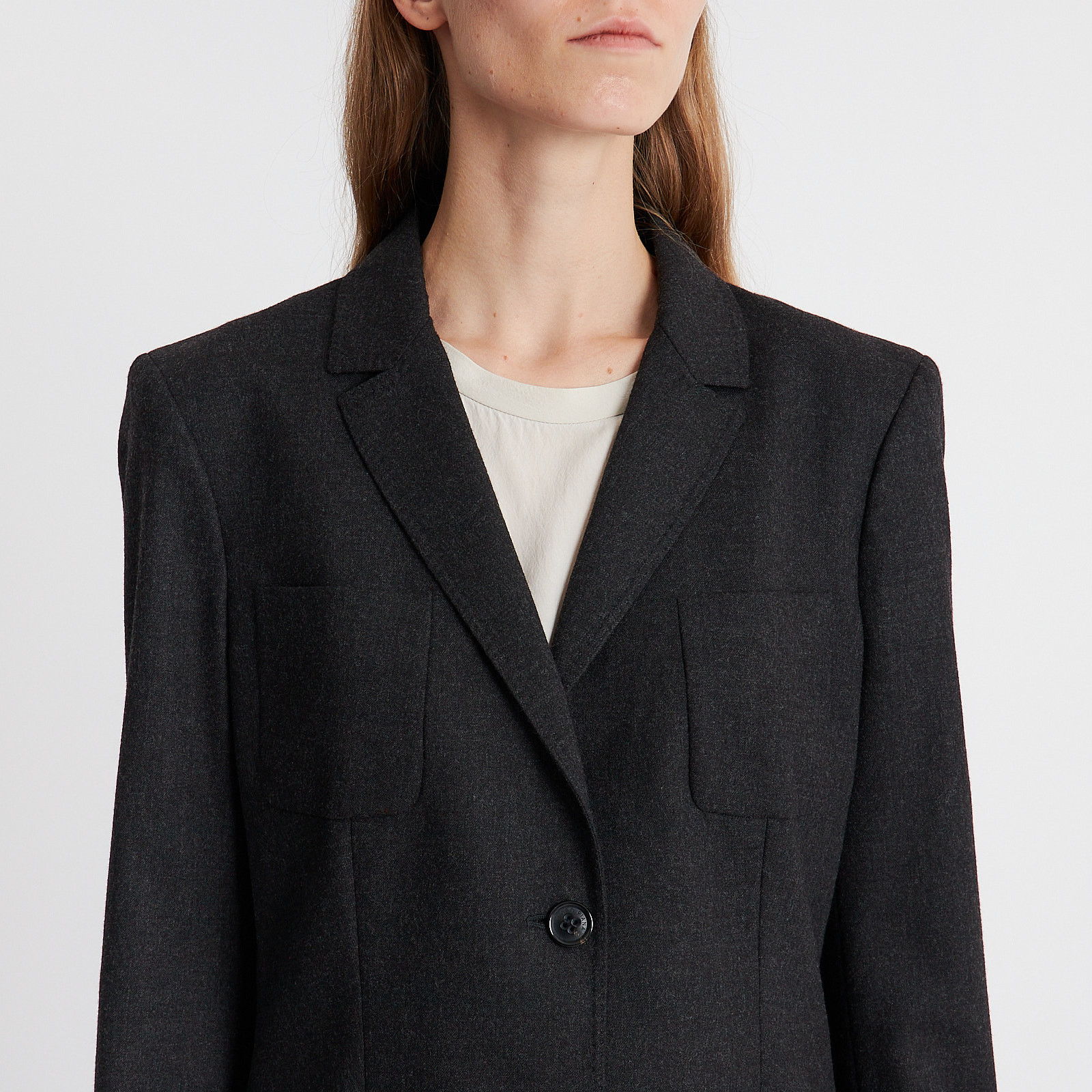 Костюм  серого цвета Loro Piana - фото из каталога магазина брендовой одежды Second Friend Store Костюм Loro Piana - купить оригинал в секонд-хенде SFS - 5