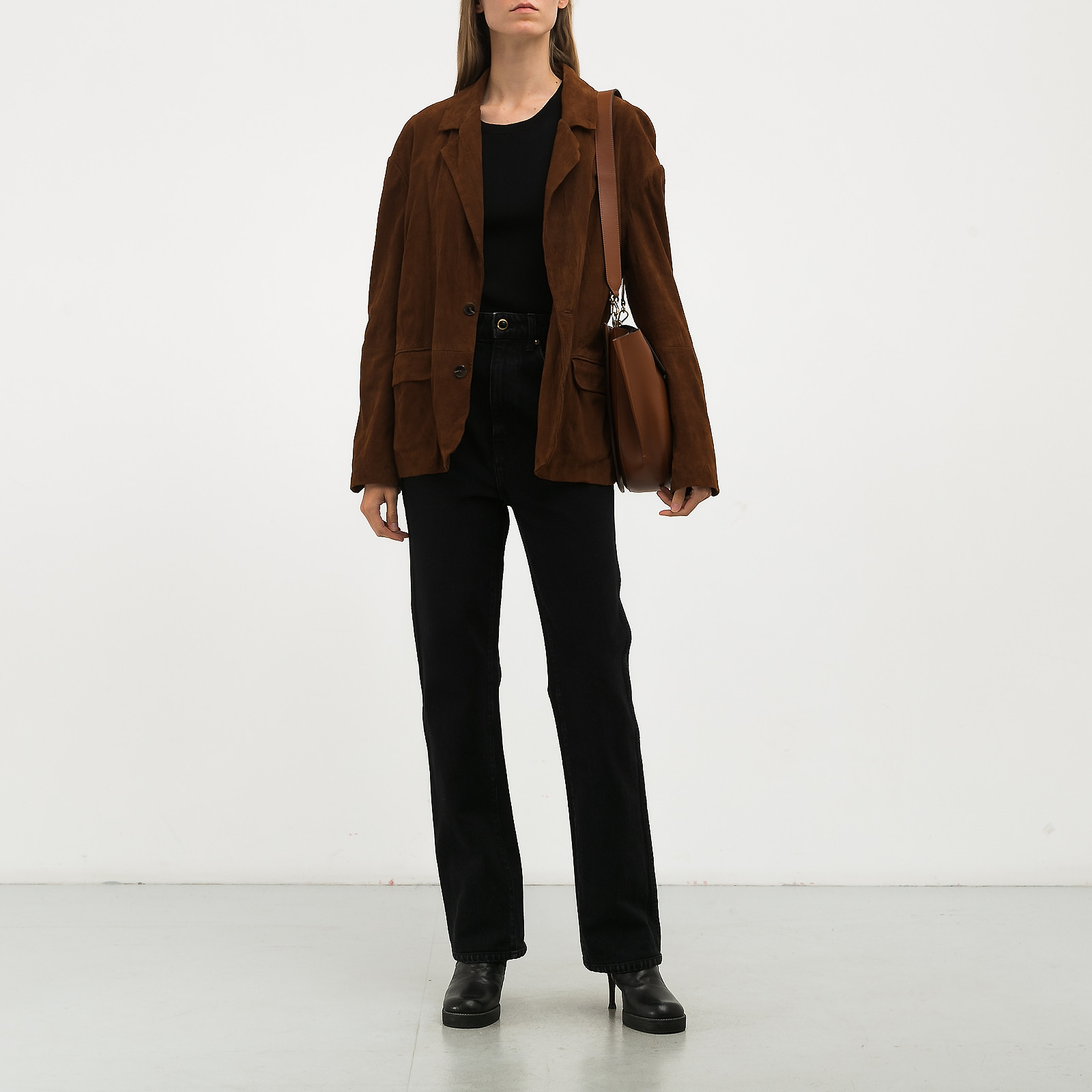 Пиджак коричневого цвета Zadig & Voltaire - фото из каталога магазина брендовой одежды Second Friend Store Пиджак Zadig & Voltaire - купить оригинал в секонд-хенде SFS - 2