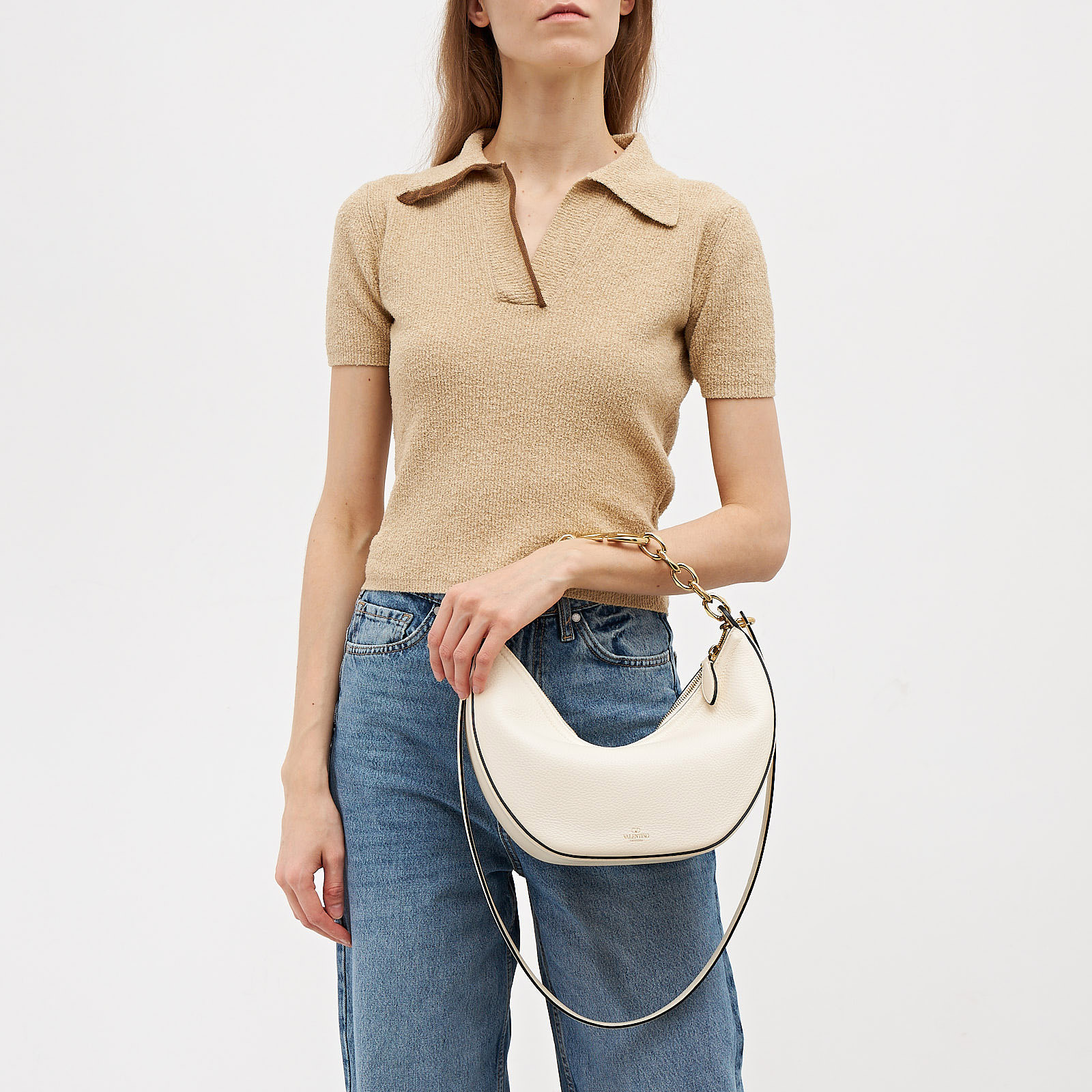Сумка белого цвета Valentino - фото из каталога магазина брендовой одежды Second Friend Store Сумка Valentino - купить оригинал в секонд-хенде SFS - 9