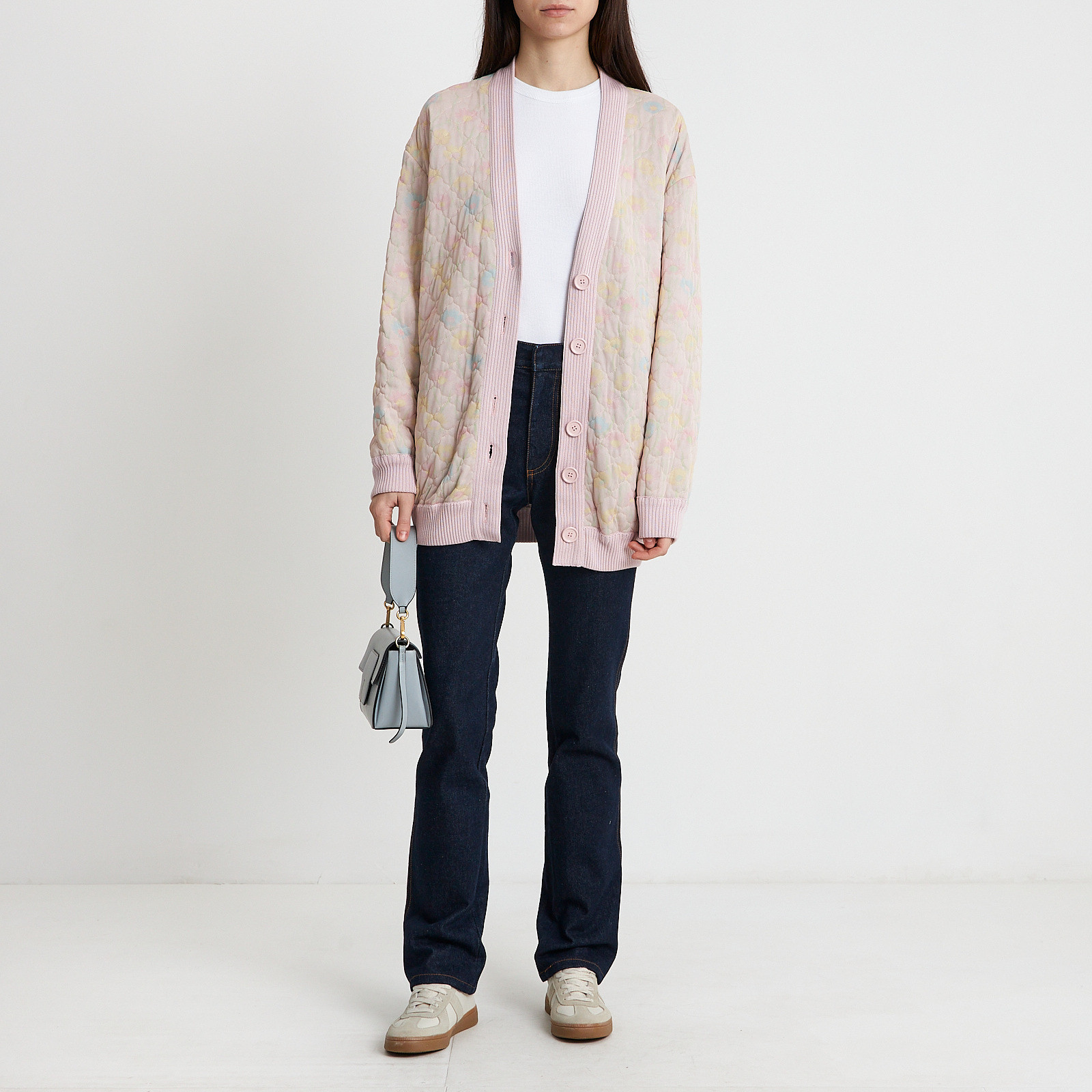 Кардиган розового цвета Fendi - фото из каталога магазина брендовой одежды Second Friend Store Кардиган Fendi - купить оригинал в секонд-хенде SFS - 2