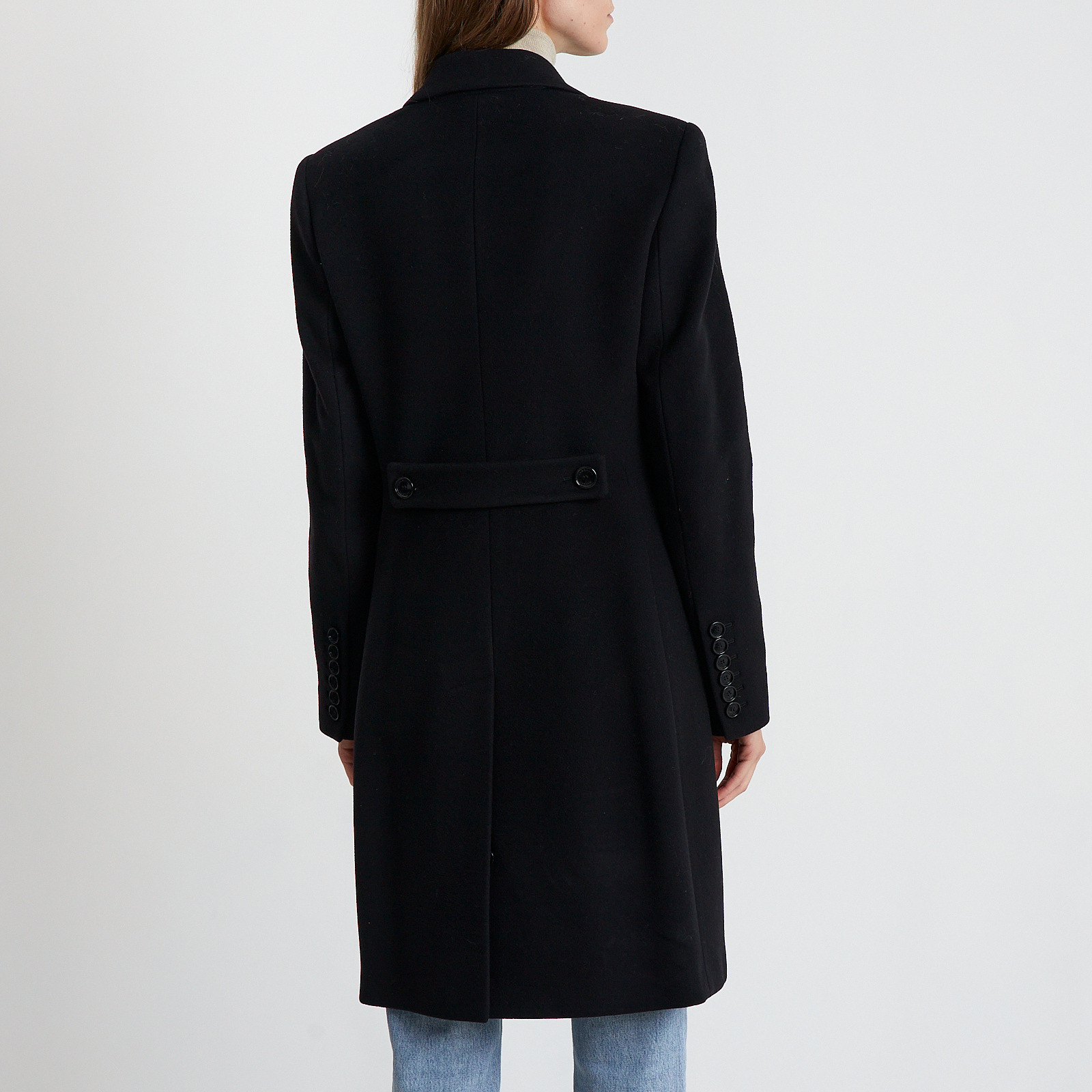 Пальто черного цвета Burberry - фото из каталога магазина брендовой одежды Second Friend Store Пальто Burberry - купить оригинал в секонд-хенде SFS - 3