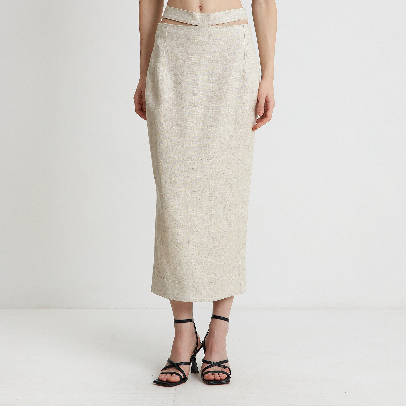 Юбка бежевого цвета Jacquemus - фото из каталога магазина брендовой одежды Second Friend Store Юбка Jacquemus - купить оригинал в секонд-хенде SFS - 1