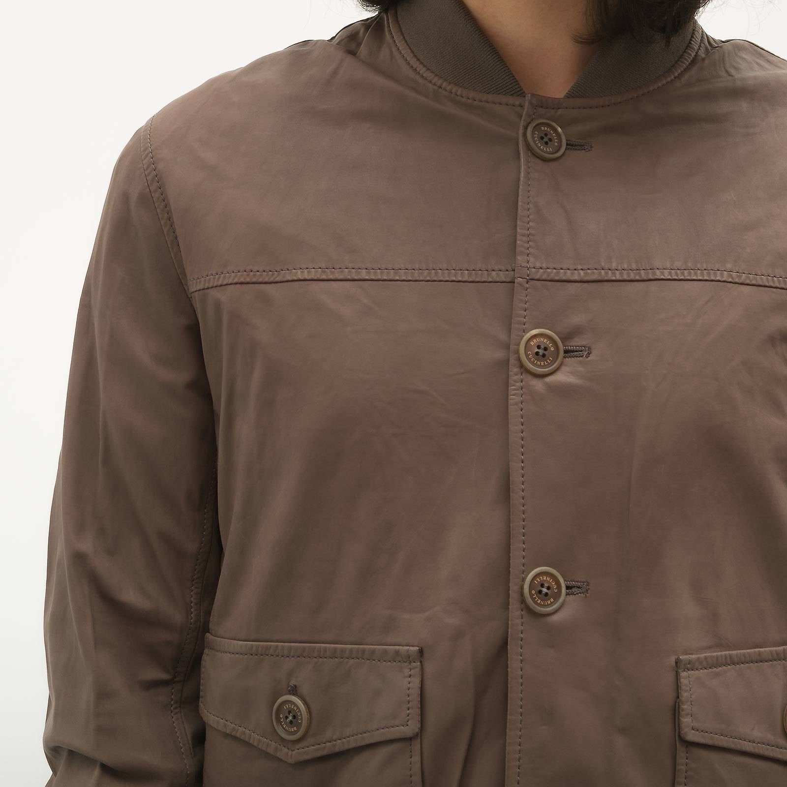 Кожаная куртка Brunello Cucinelli - купить оригинал в секонд-хенде SFS - 4
