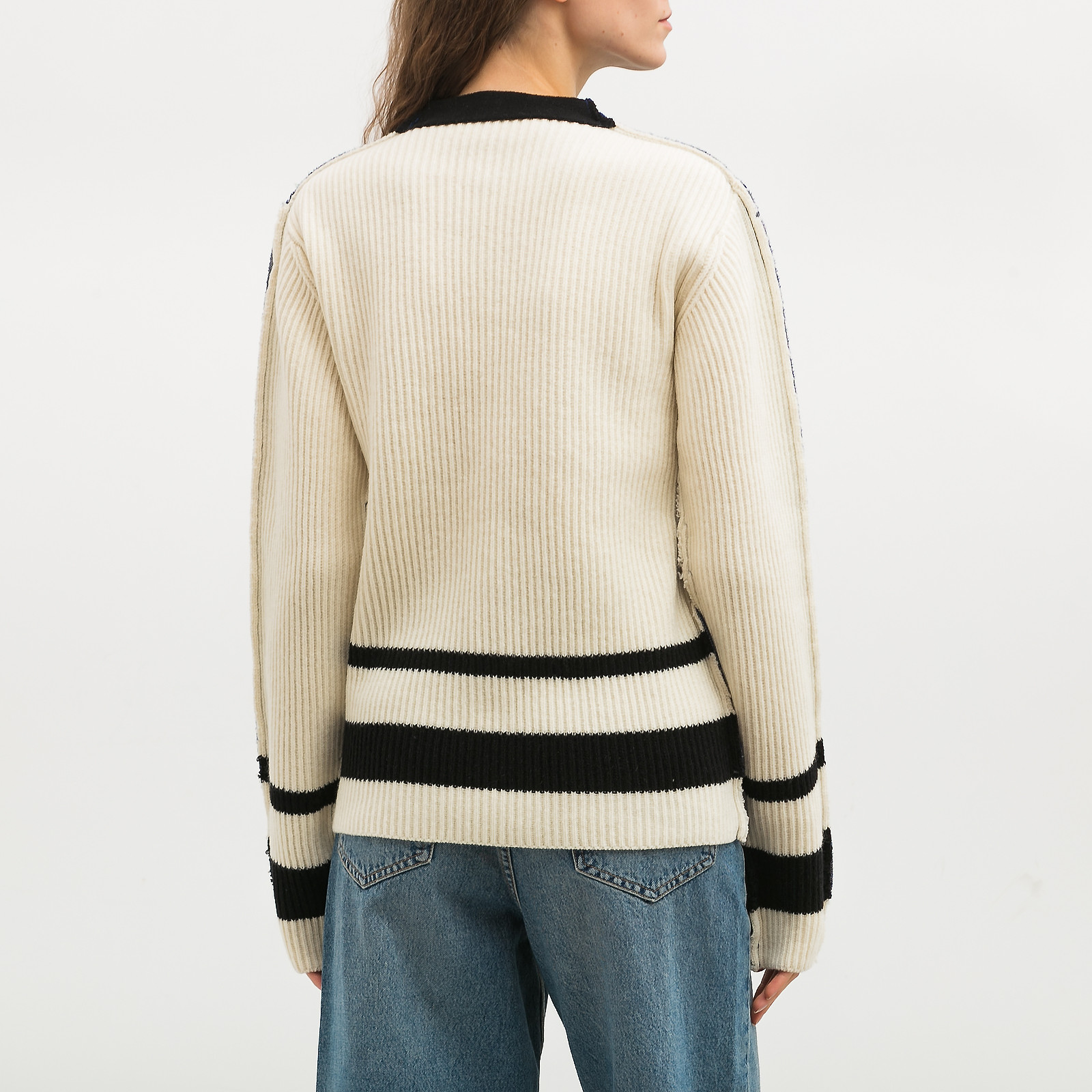 Свитер синего цвета Marni - фото из каталога магазина брендовой одежды Second Friend Store Свитер Marni - купить оригинал в секонд-хенде SFS - 2