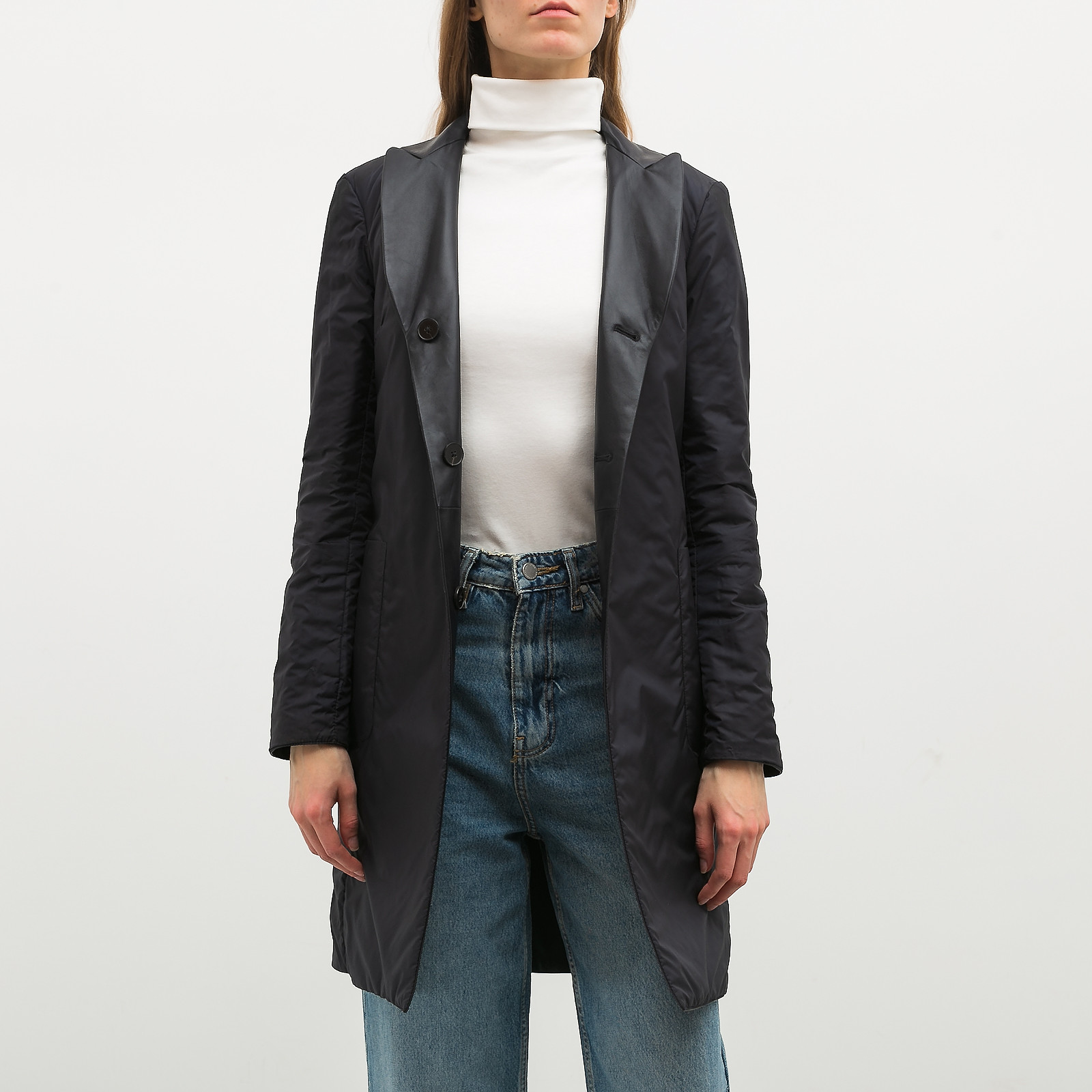 Плащ черного цвета Jil Sander - фото из каталога магазина брендовой одежды Second Friend Store Плащ Jil Sander - купить оригинал в секонд-хенде SFS - 5