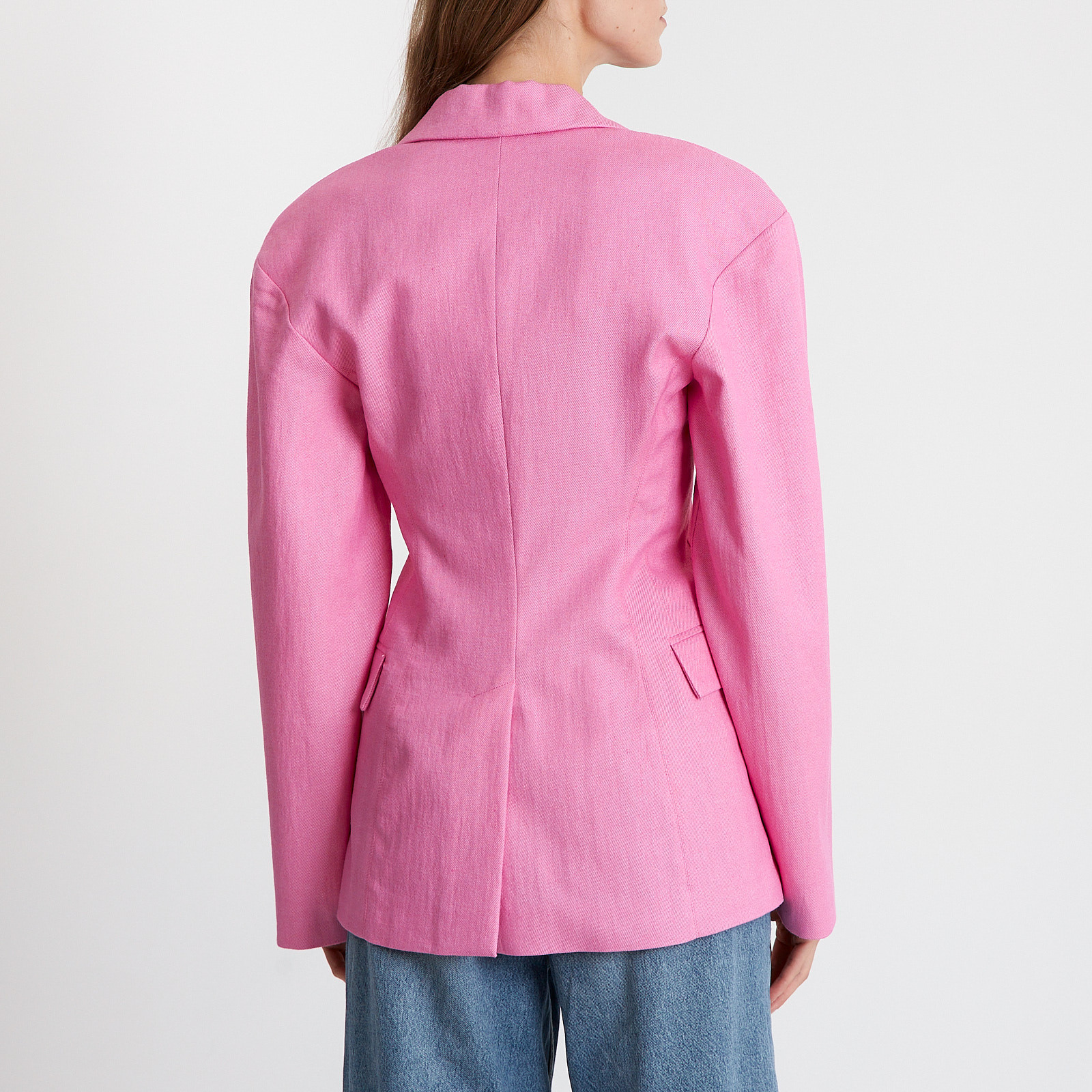 Пиджак розового цвета Jacquemus - фото из каталога магазина брендовой одежды Second Friend Store Пиджак Jacquemus - купить оригинал в секонд-хенде SFS - 3