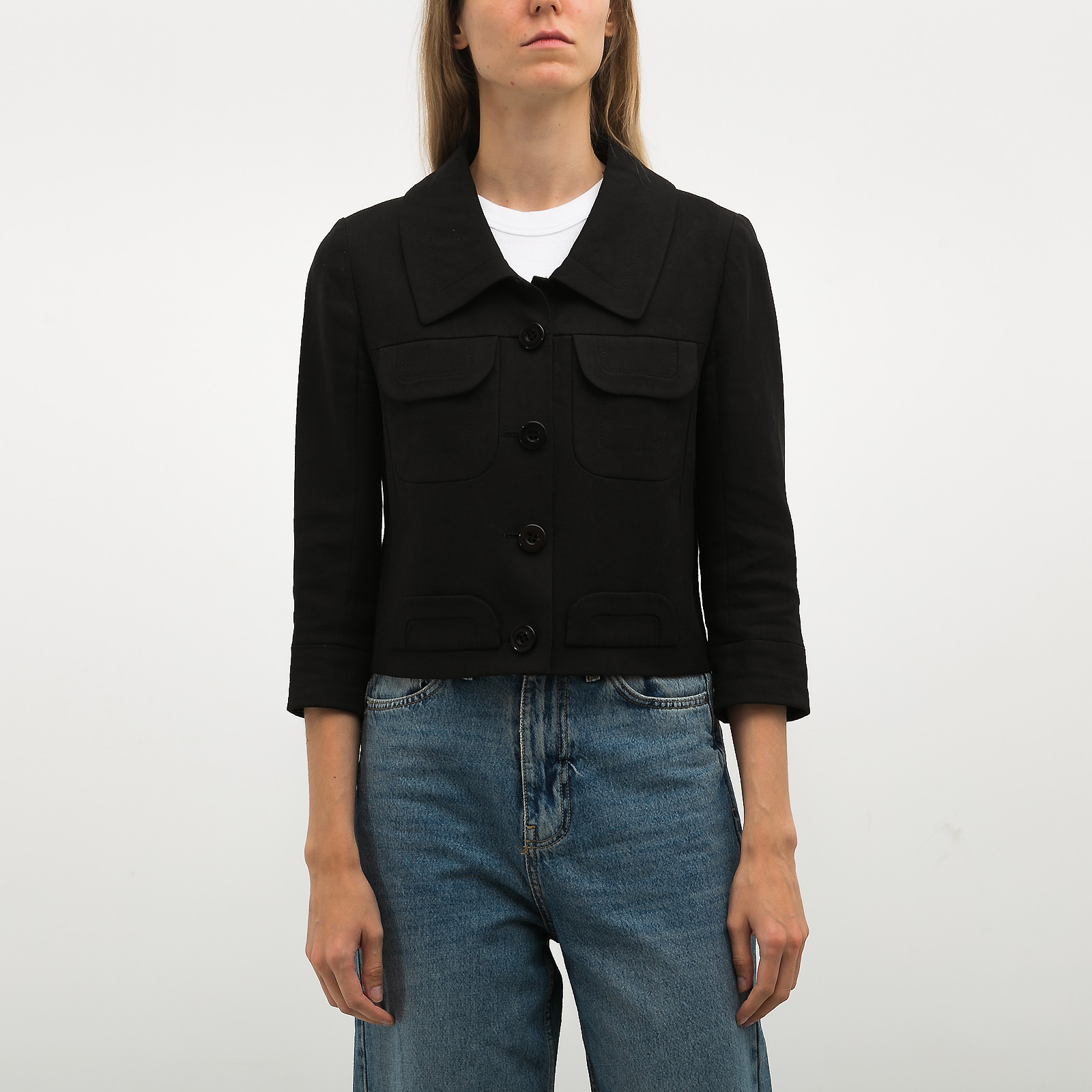 Жакет черного цвета Chloe - фото из каталога магазина брендовой одежды Second Friend Store Жакет Chloe - купить оригинал в секонд-хенде SFS - 1