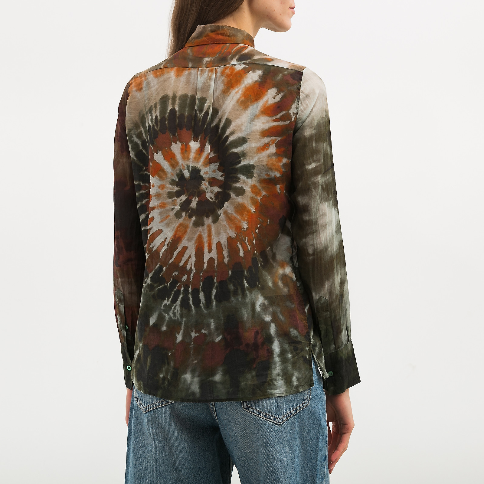 Рубашка зеленого цвета Valentino - фото из каталога магазина брендовой одежды Second Friend Store Рубашка Valentino - купить оригинал в секонд-хенде SFS - 2