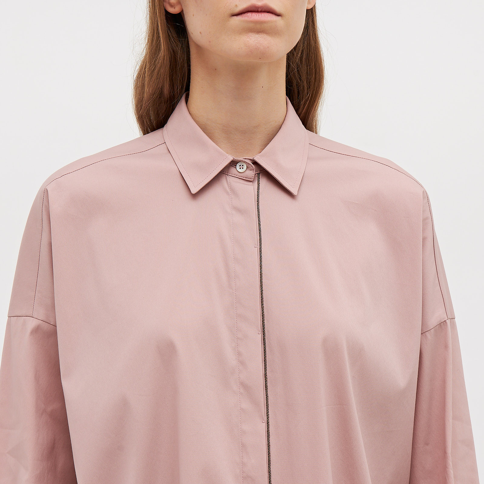 Рубашка розового цвета Brunello Cucinelli - фото из каталога магазина брендовой одежды Second Friend Store Рубашка Brunello Cucinelli - купить оригинал в секонд-хенде SFS - 4