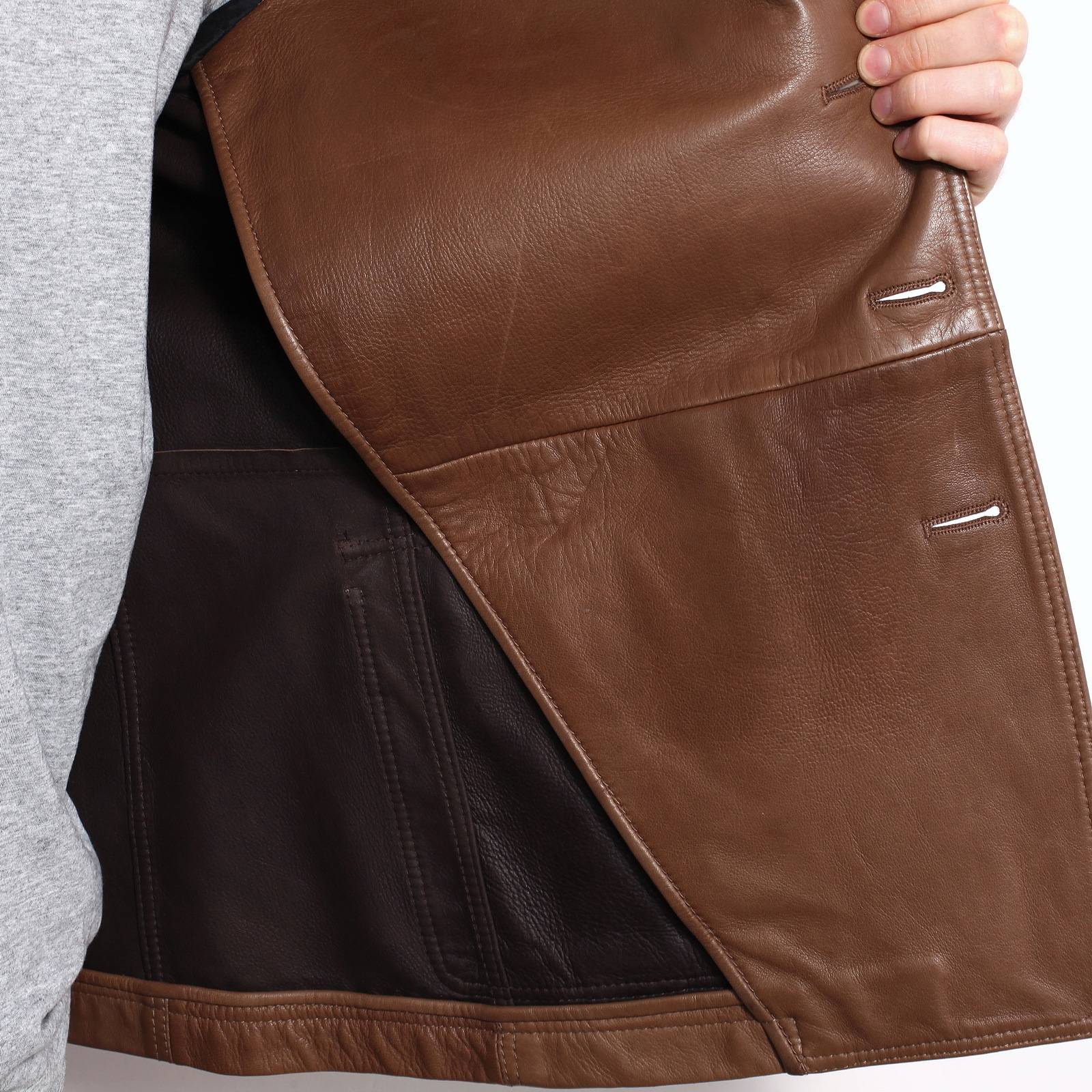 Кожаная куртка Burberry - купить оригинал в секонд-хенде SFS - 5