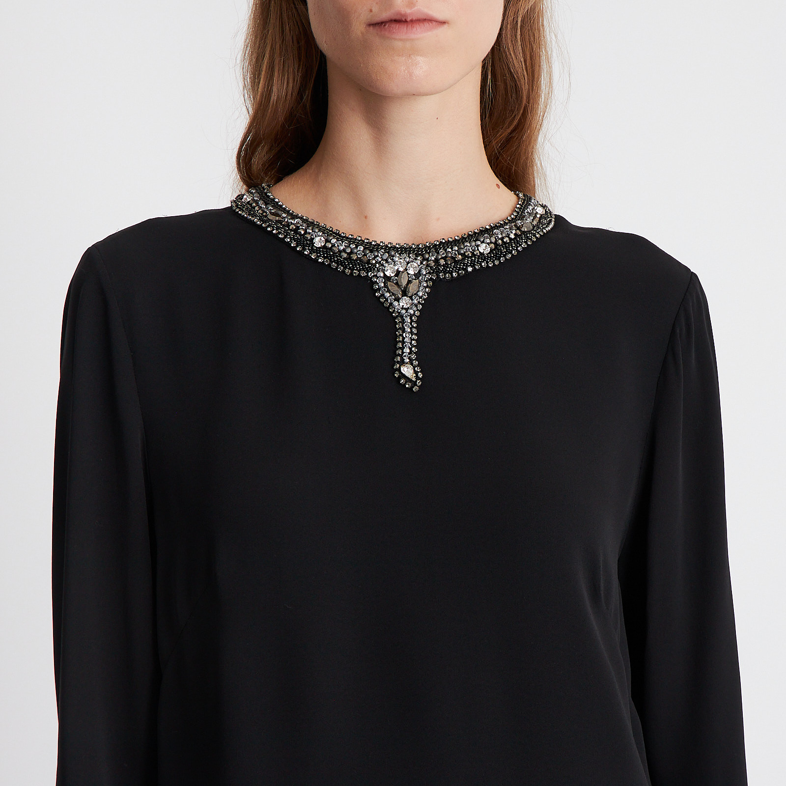 Блуза черного цвета Ralph Lauren - фото из каталога магазина брендовой одежды Second Friend Store Блуза Ralph Lauren - купить оригинал в секонд-хенде SFS - 4