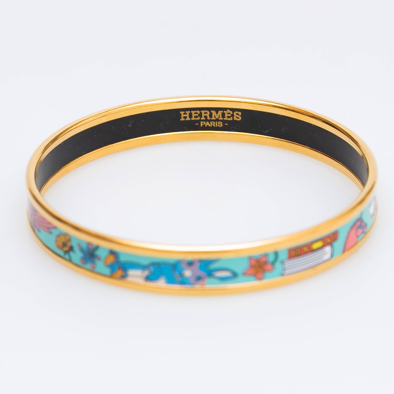 Браслет голубого цвета Hermes - фото из каталога магазина брендовой одежды Second Friend Store Браслет Hermes - купить оригинал в секонд-хенде SFS - 4