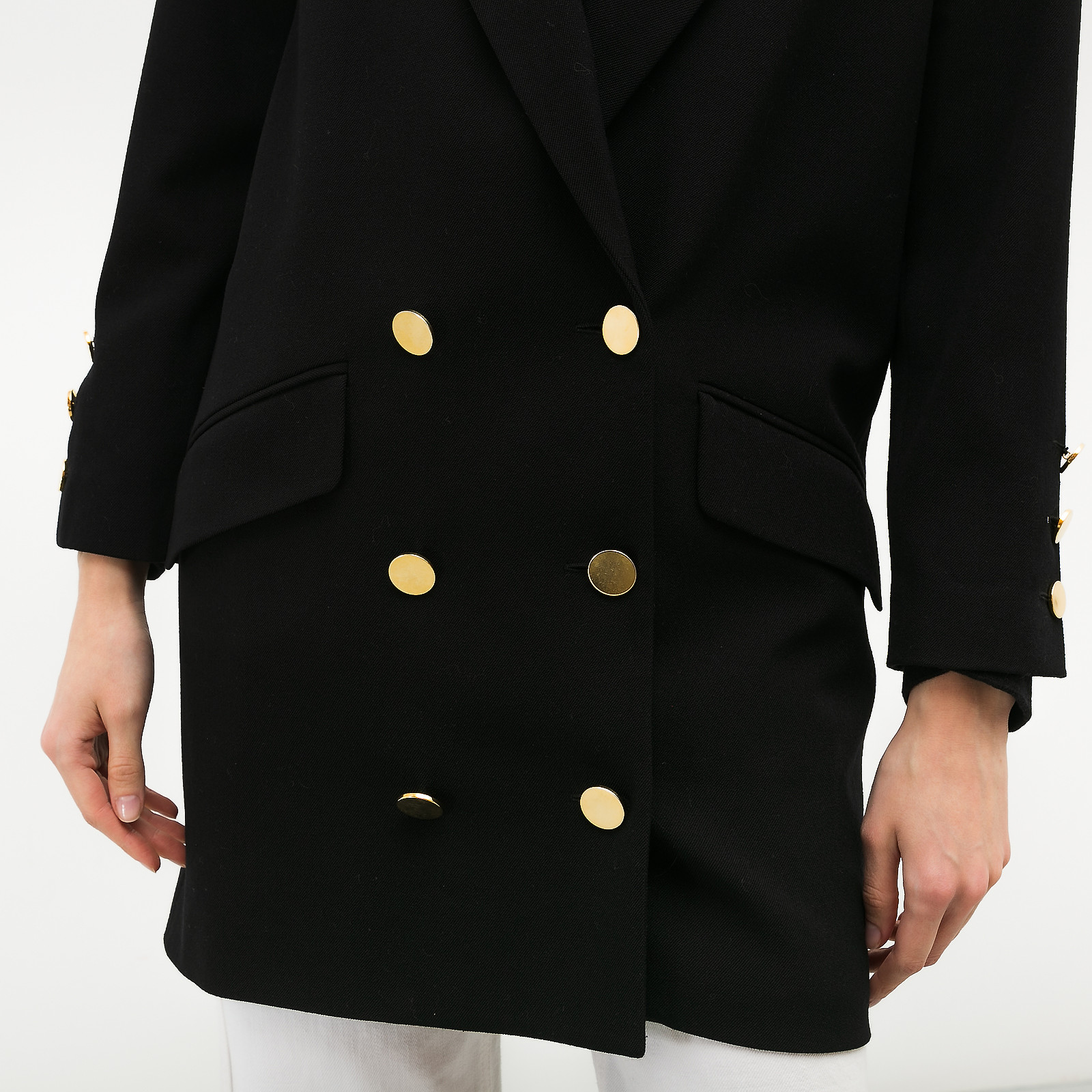 Пальто черного цвета Maison Margiela - фото из каталога магазина брендовой одежды Second Friend Store Пальто Maison Margiela - купить оригинал в секонд-хенде SFS - 4