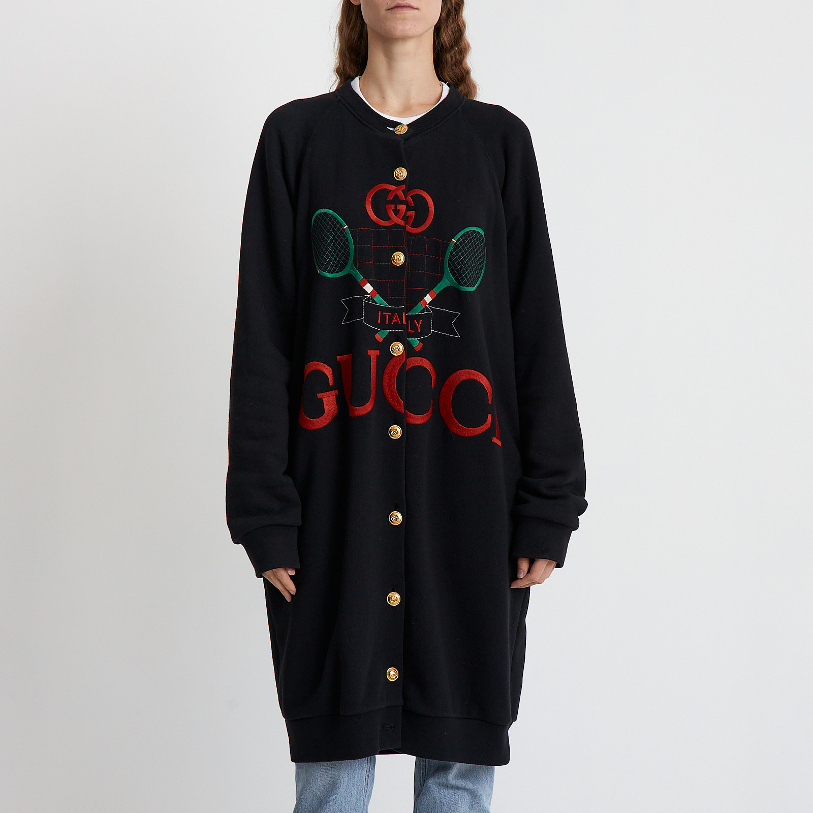 Кардиган черного цвета Gucci - фото из каталога магазина брендовой одежды Second Friend Store Кардиган Gucci - купить оригинал в секонд-хенде SFS - 1