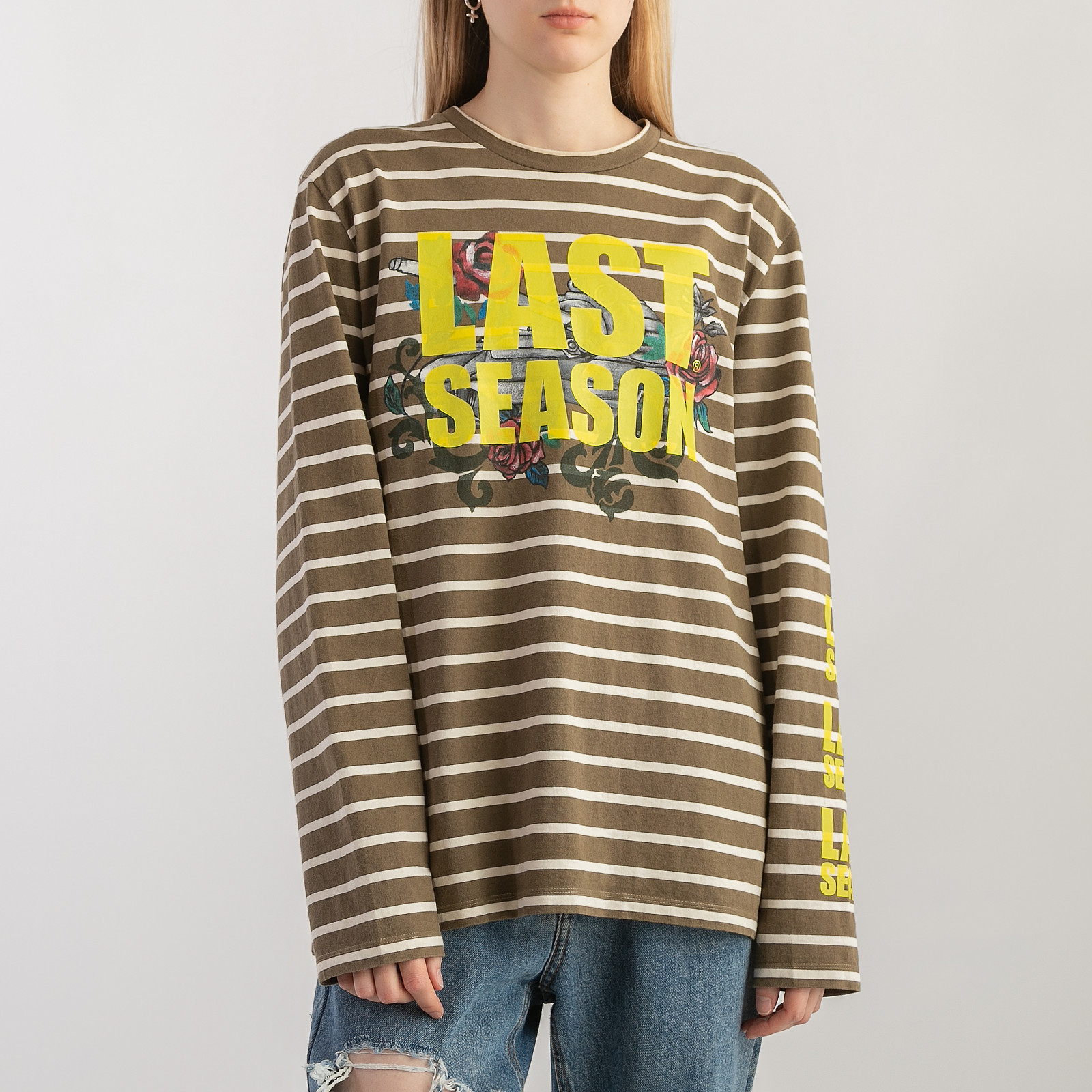 Лонгслив  зеленого цвета Tigran Avetisyan x SFS - фото из каталога магазина брендовой одежды Second Friend Store Лонгслив Tigran Avetisyan x SFS - купить оригинал в секонд-хенде SFS - 5