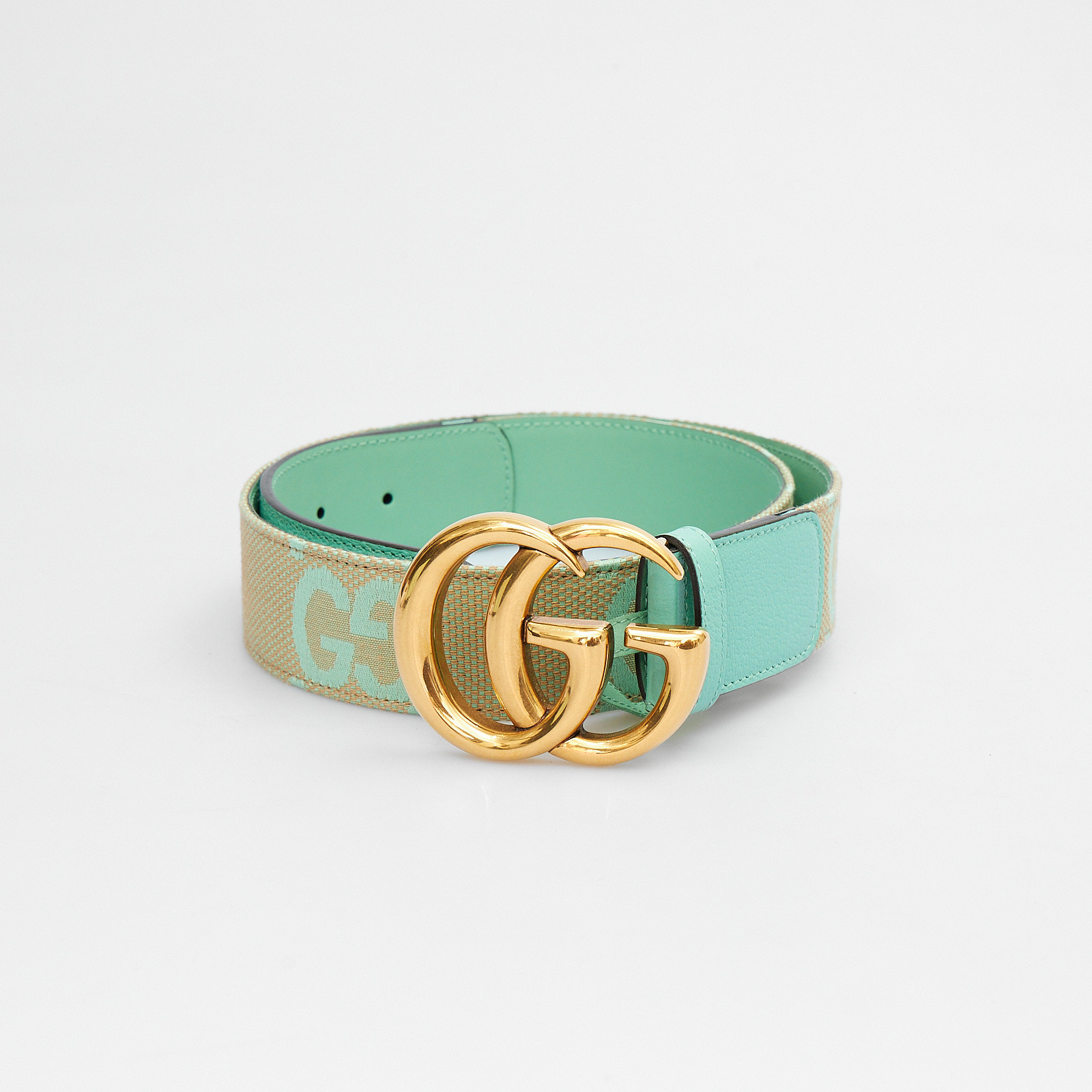 Ремень зеленого цвета Gucci - фото из каталога магазина брендовой одежды Second Friend Store Ремень Gucci - купить оригинал в секонд-хенде SFS - 1